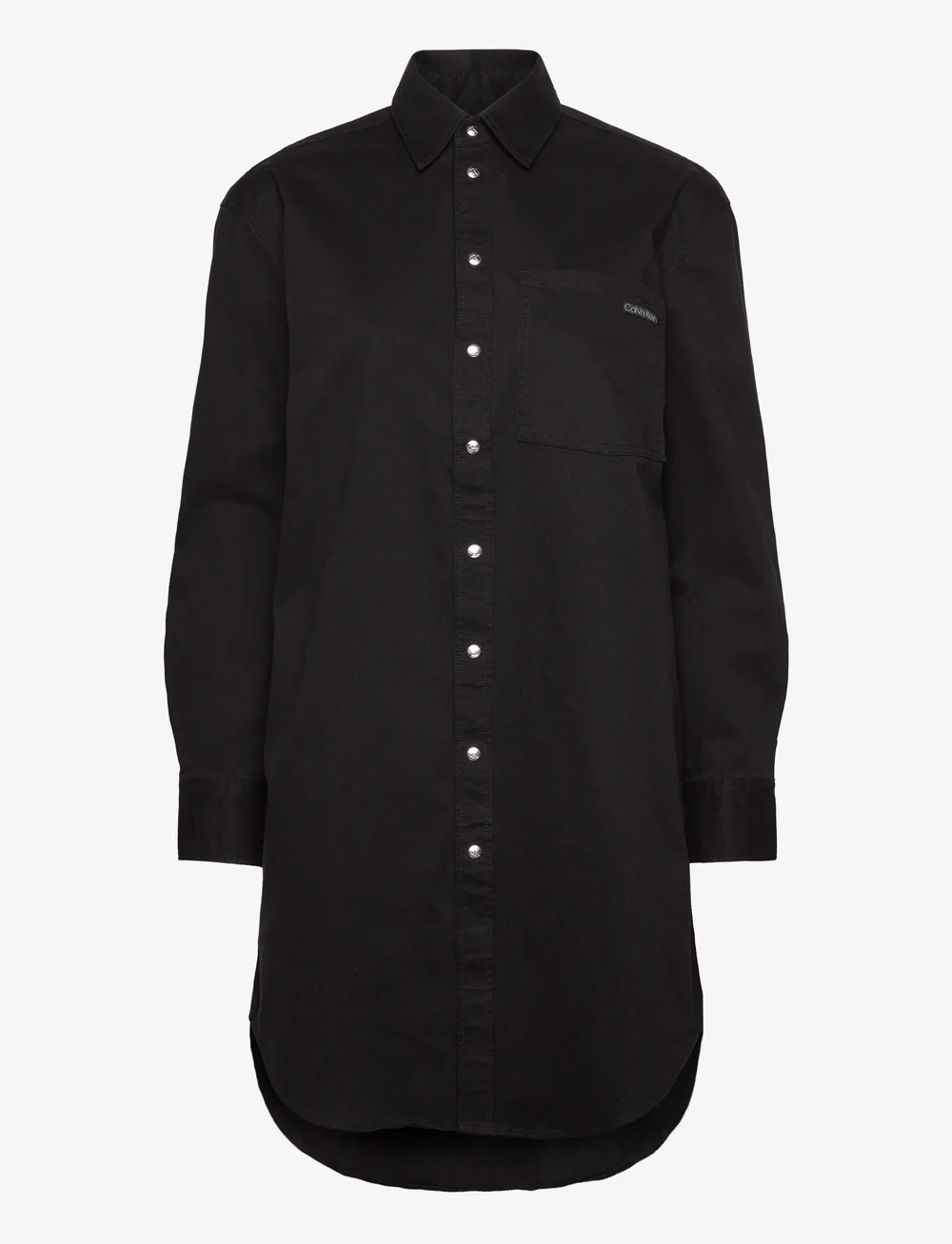 Calvin Klein Jeans - COTTON RELAXED SHIRT DRESS - shirt dresses - ck black - 1