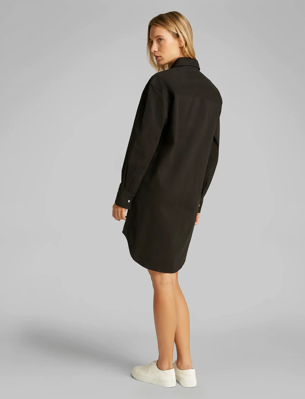 Calvin Klein Jeans - COTTON RELAXED SHIRT DRESS - shirt dresses - ck black - 3