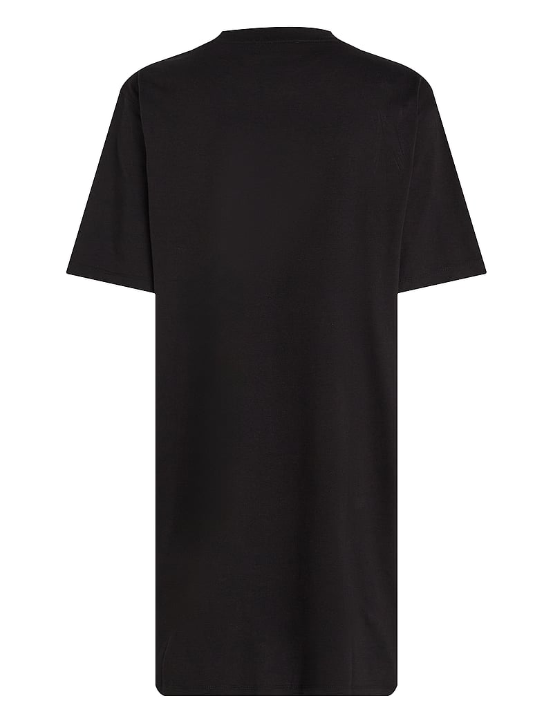 Calvin Klein Jeans - PLACED INST TEE DRESS - t-shirt-kleider - ck black - 5