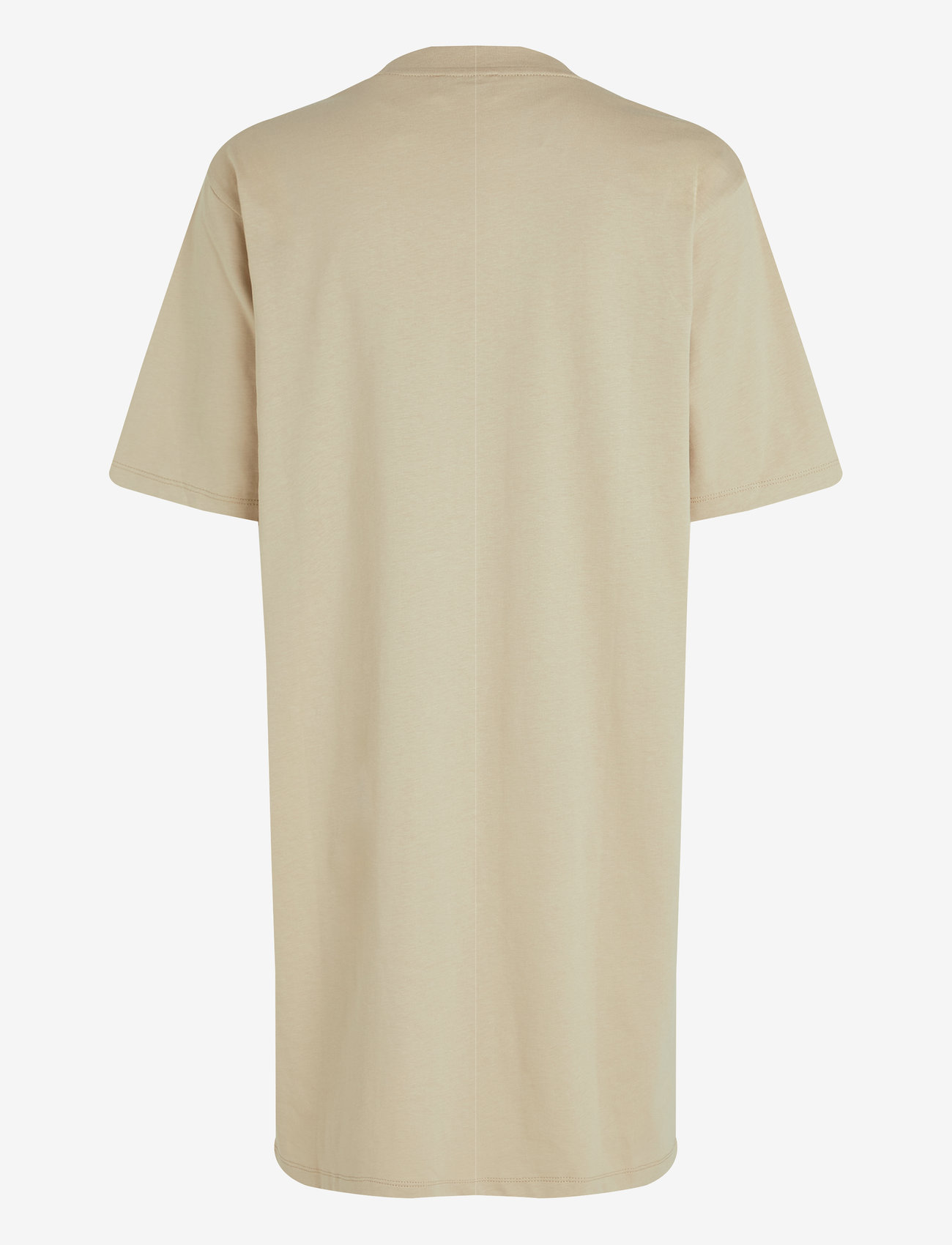 Calvin Klein Jeans - PLACED INST TEE DRESS - t-shirt-kleider - white pepper - 5
