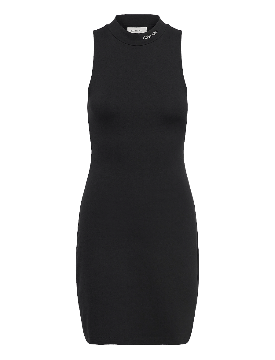 Calvin Klein Jeans - LOGO MILANO DRESS - etuikleider - ck black - 1