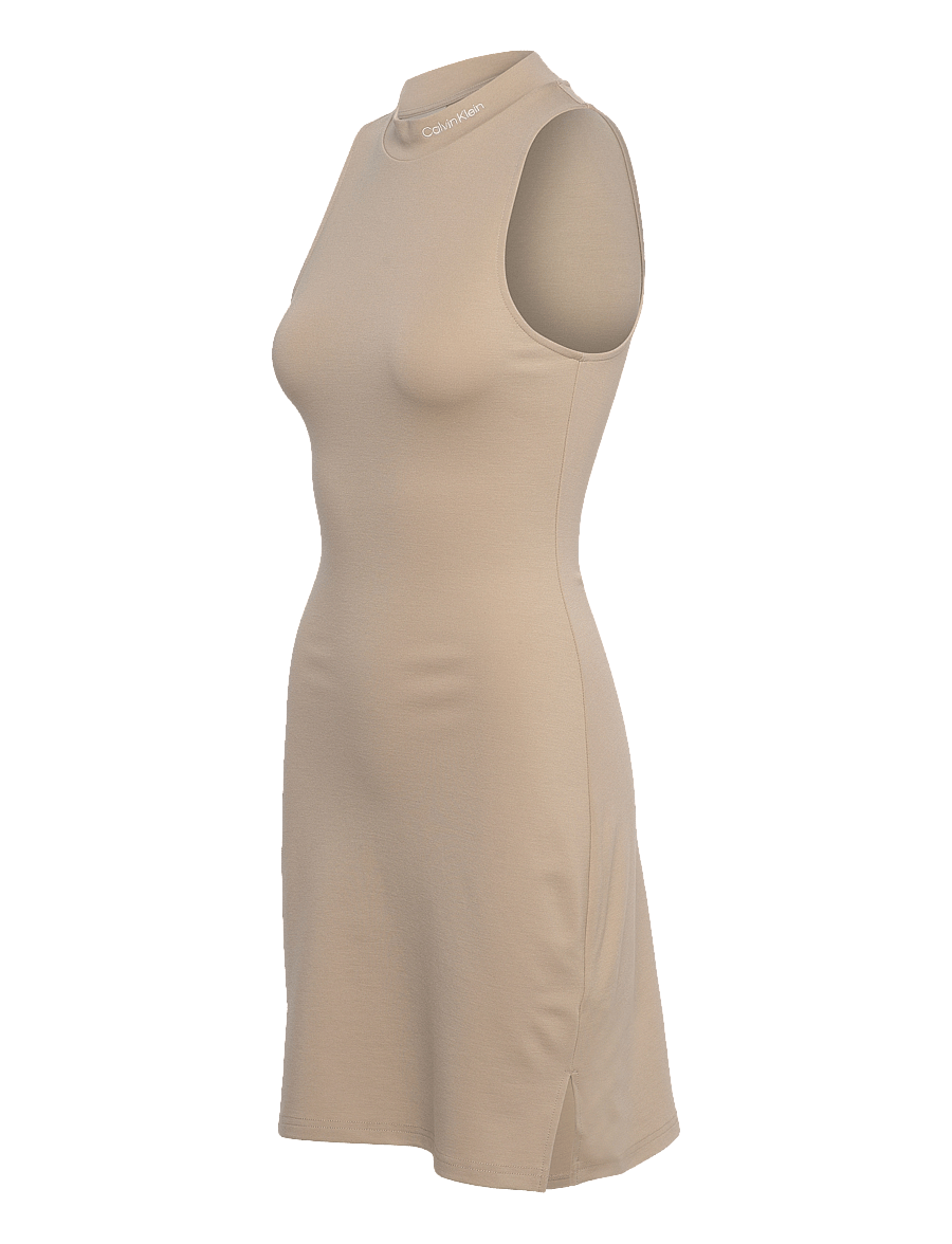 Calvin Klein Jeans - LOGO MILANO DRESS - etuikleider - white pepper - 3