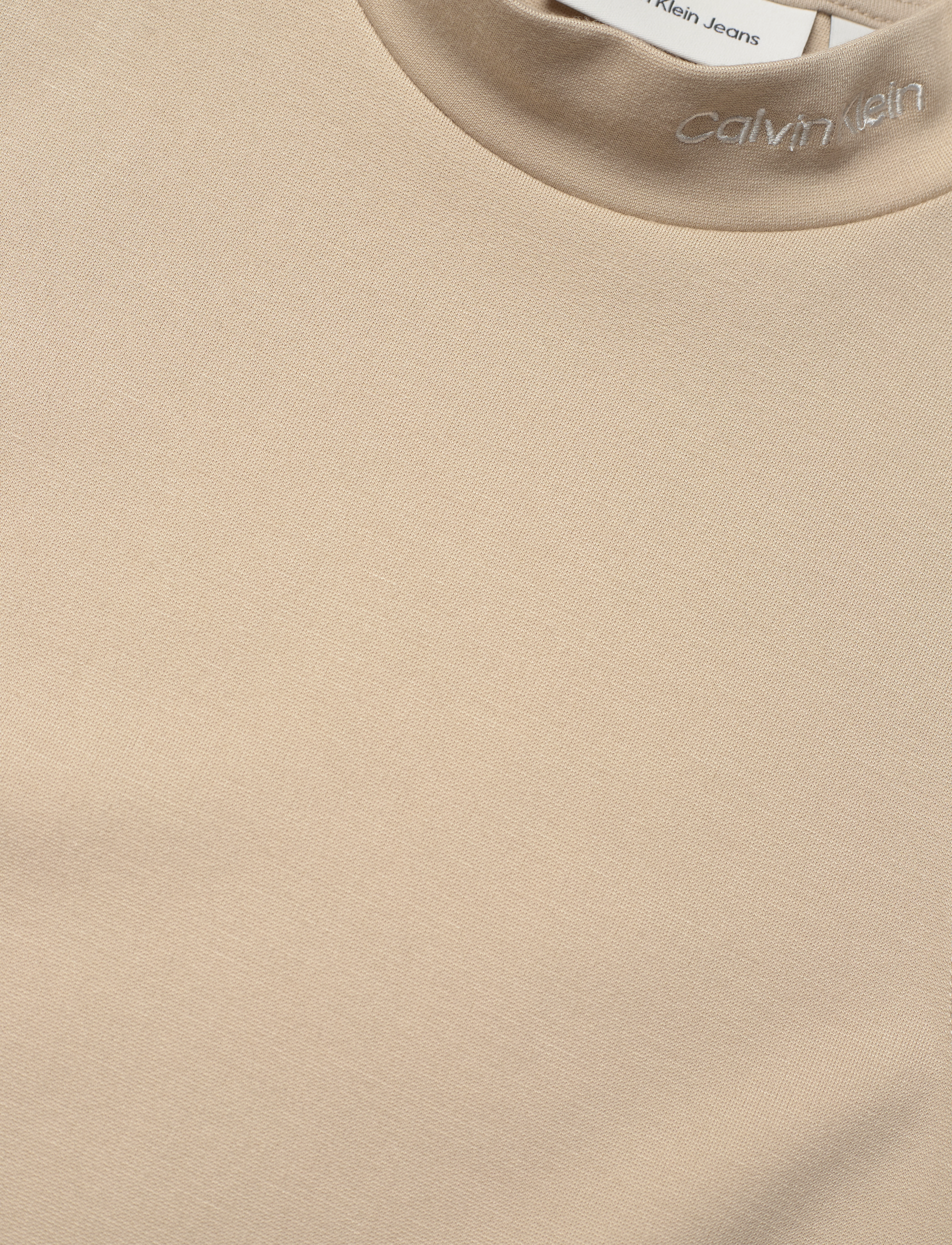 Calvin Klein Jeans - LOGO MILANO DRESS - korte kjoler - white pepper - 4