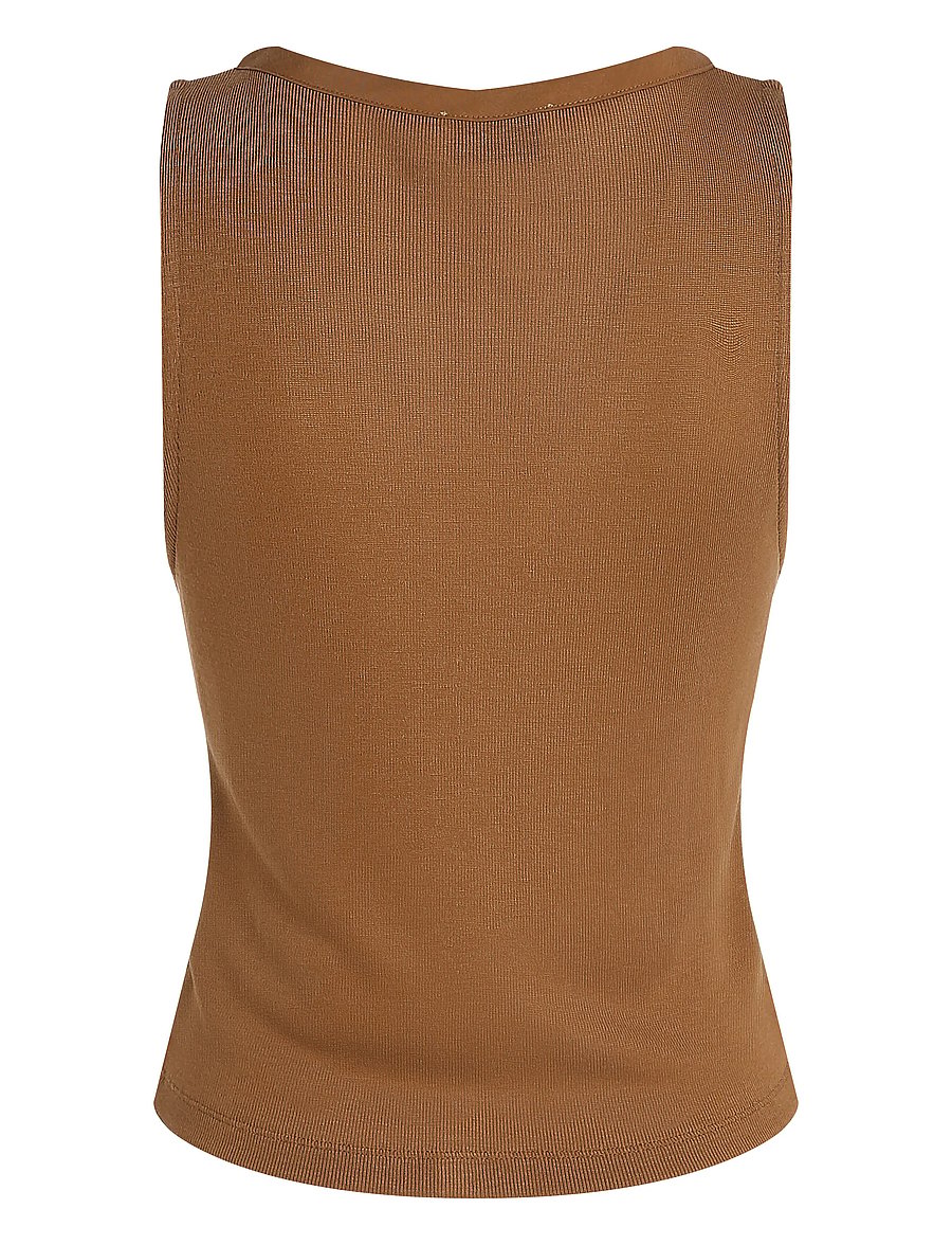 Calvin Klein Jeans - SOFT TOUCH SLEEVELESS CARDIGAN - Ärmellose tops - nuthatch - 4