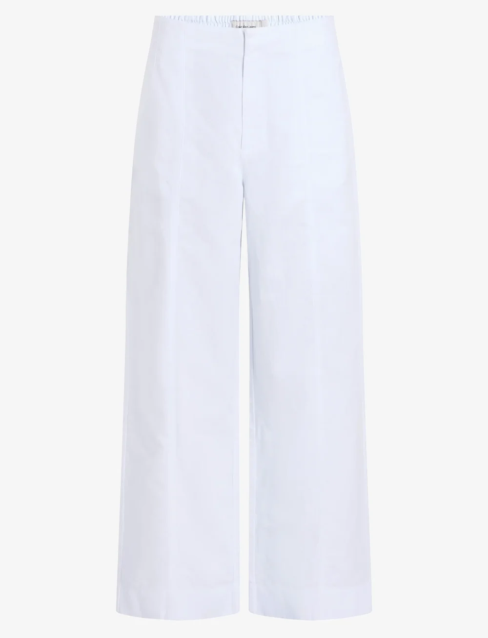 Calvin Klein Jeans - SOFT LINEN PANT - linnebyxor - brilliant white - 1
