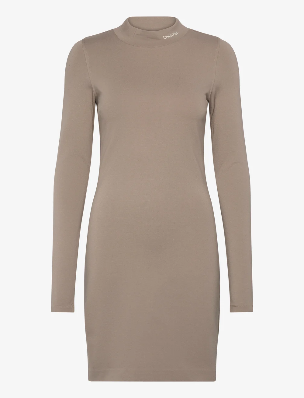 Calvin Klein Jeans - LOGO ELASTIC MILANO DRESS - bodycon dresses - brindle - 1