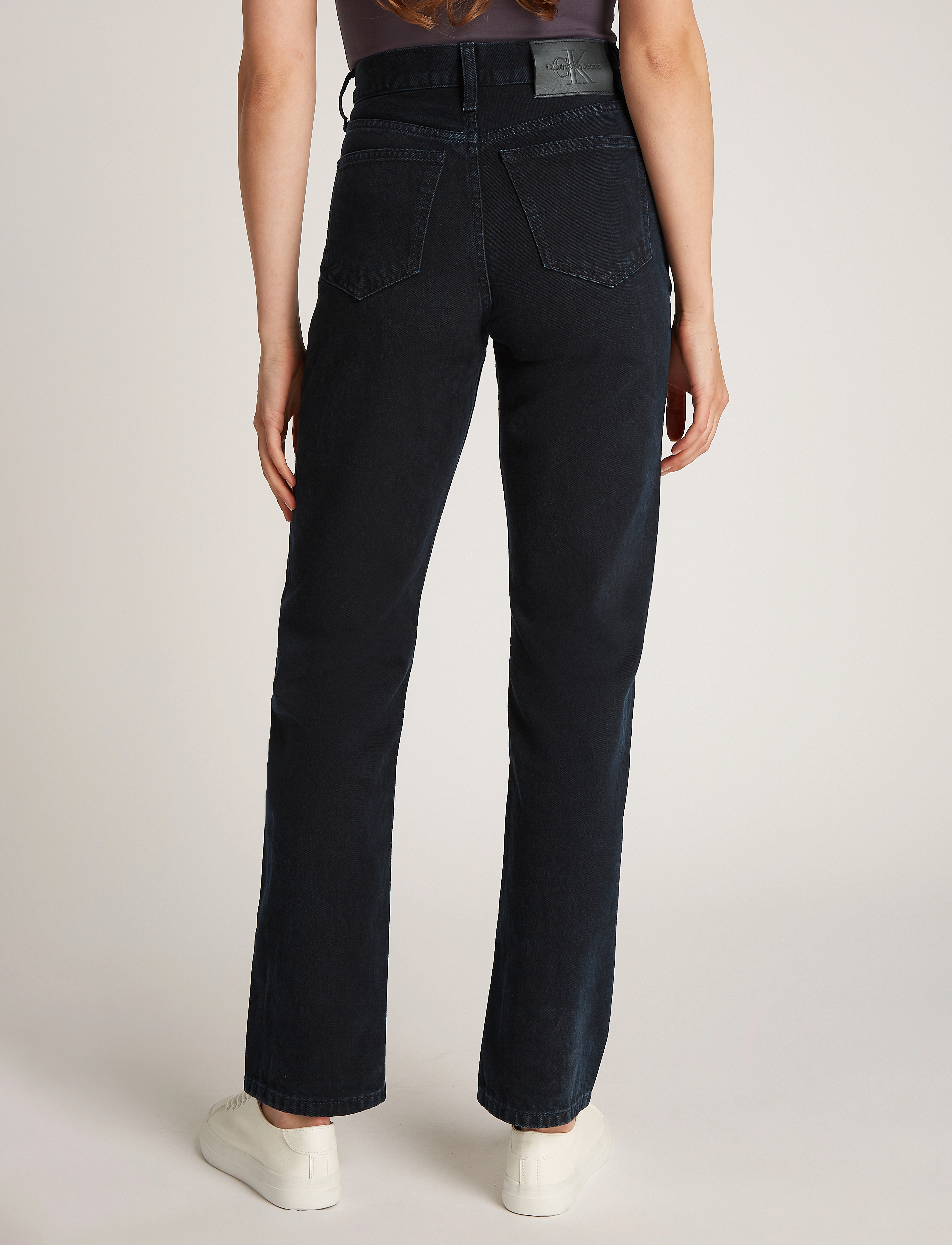 Calvin Klein Jeans - HIGH RISE STRAIGHT - denim dark - 2