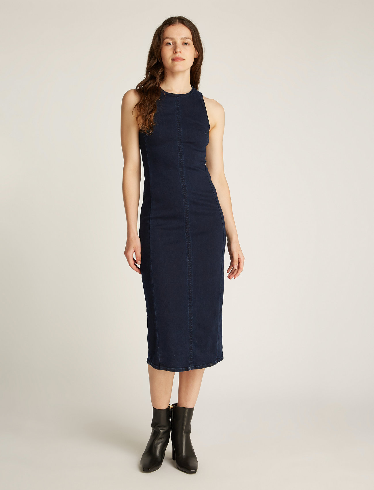 Calvin Klein Jeans Long Column Denim Dress (CKJJ20J225474) Midi dresses 