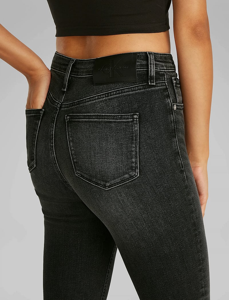 Calvin Klein Jeans - HIGH RISE SUPER SKINNY ANKLE - skinny jeans - denim black - 5