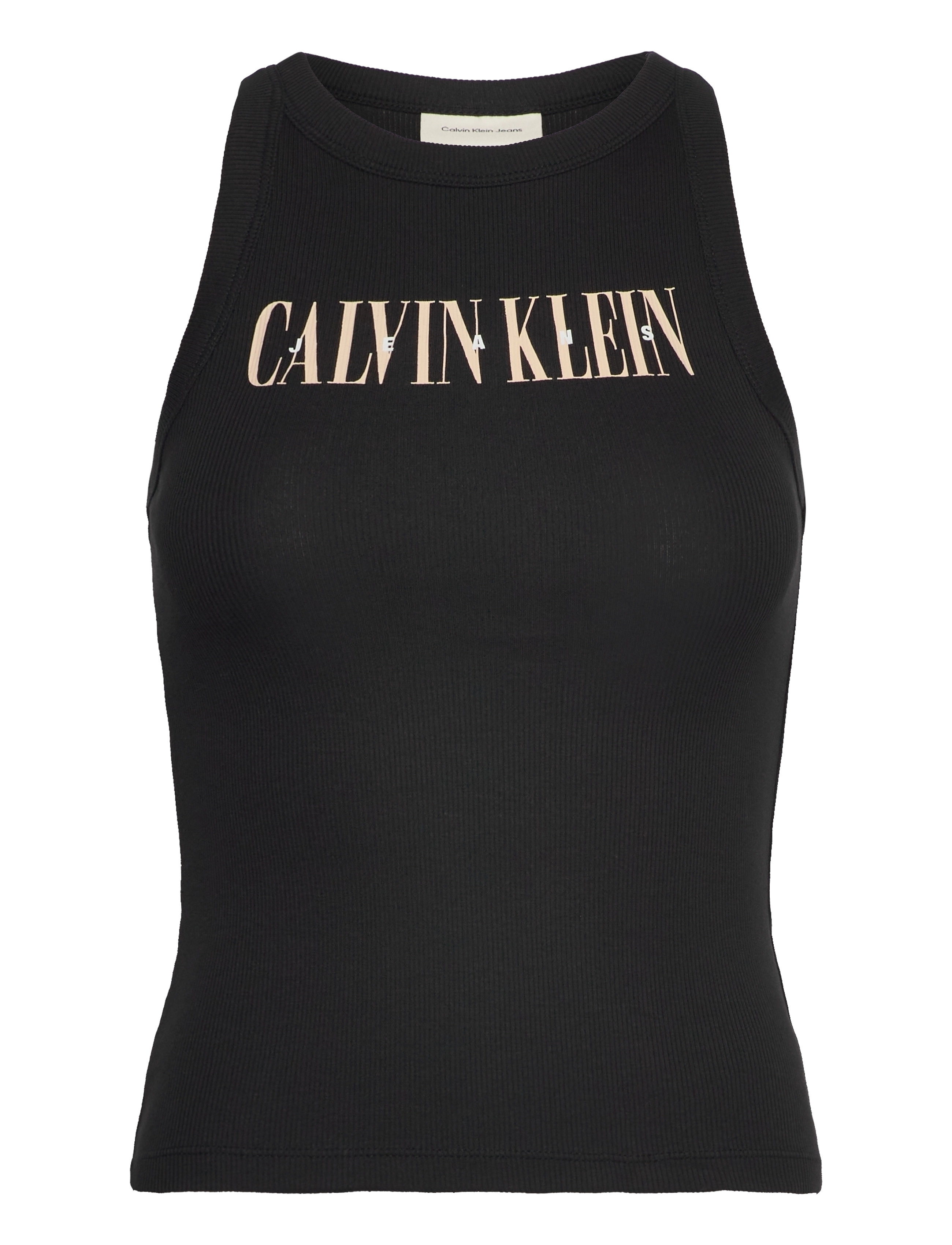 Calvin Klein Jeans - VARSITY CALVIN KLEIN RIB TANK - ck black - 1