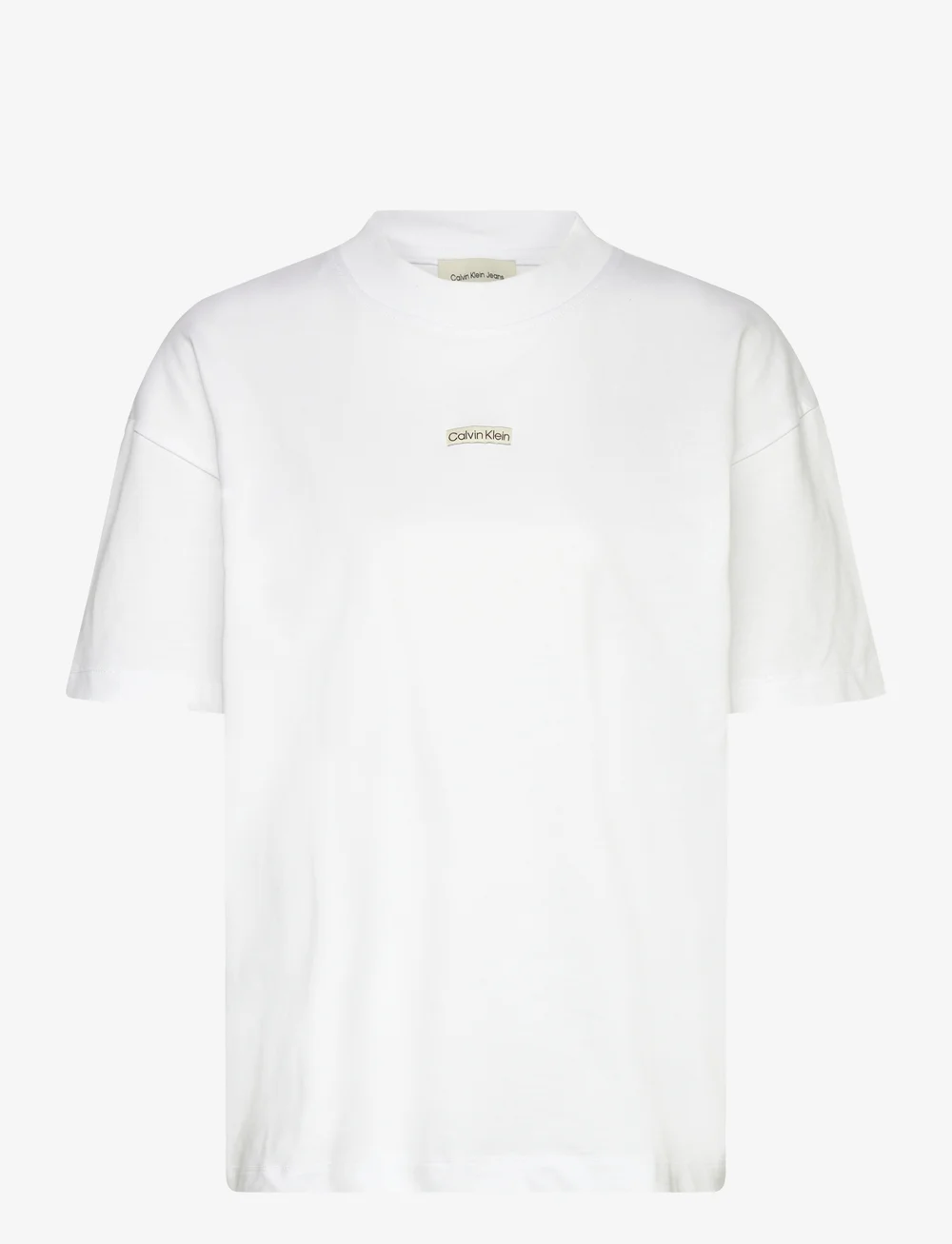 Calvin Klein Jeans - PLACED INSTITUTIONAL BF TEE - t-shirts - brilliant white - 0