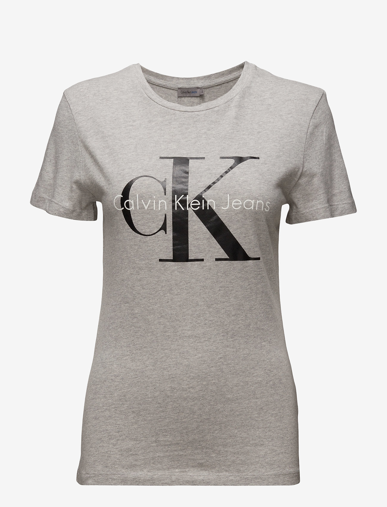 Calvin Klein Jeans - SHRUNKEN TEE - light grey heather - 4