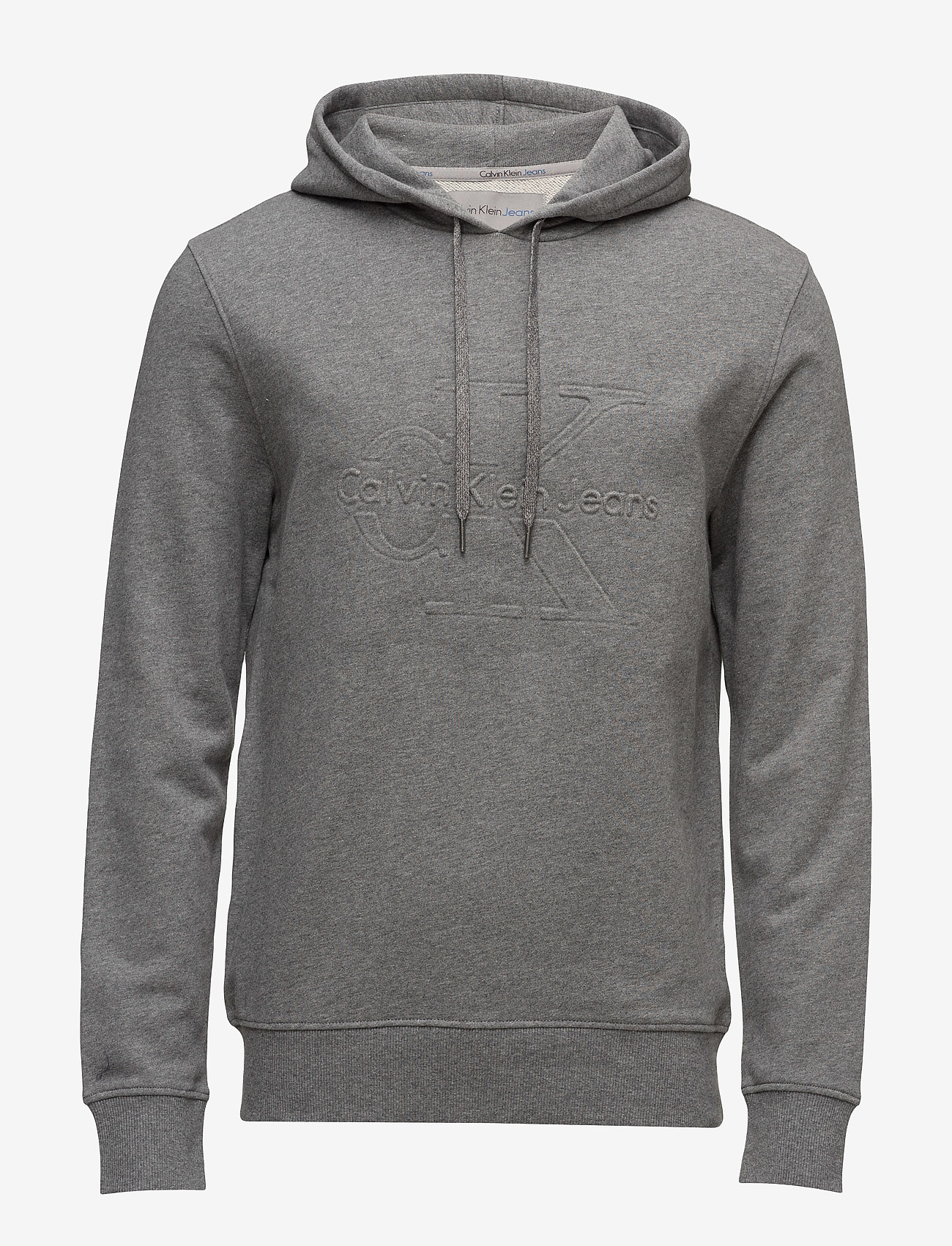 Calvin Klein Jeans - HAWS 2 HOODIE PULLOVER LS - mid grey heather - 0