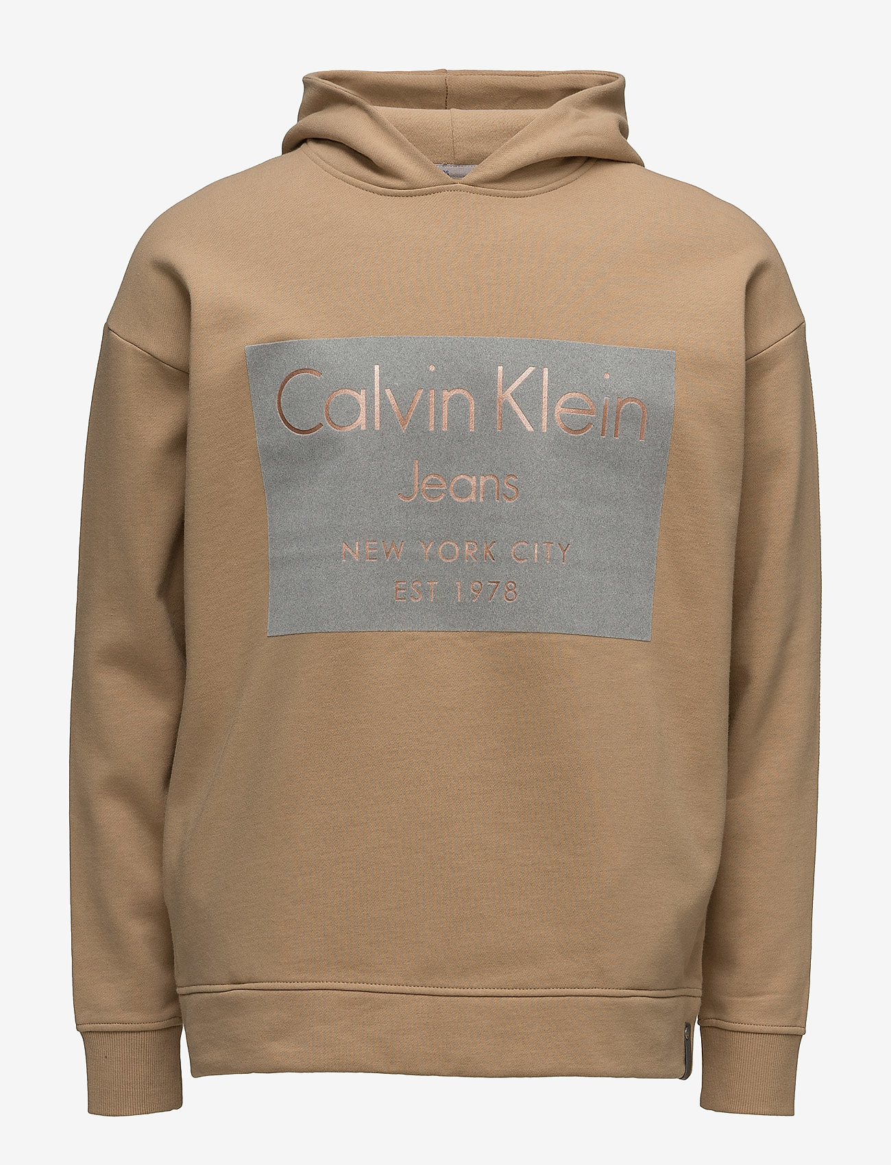 Calvin Klein Jeans - HAYTO 1 HOODIE PULLOVER LS - tannin - 0