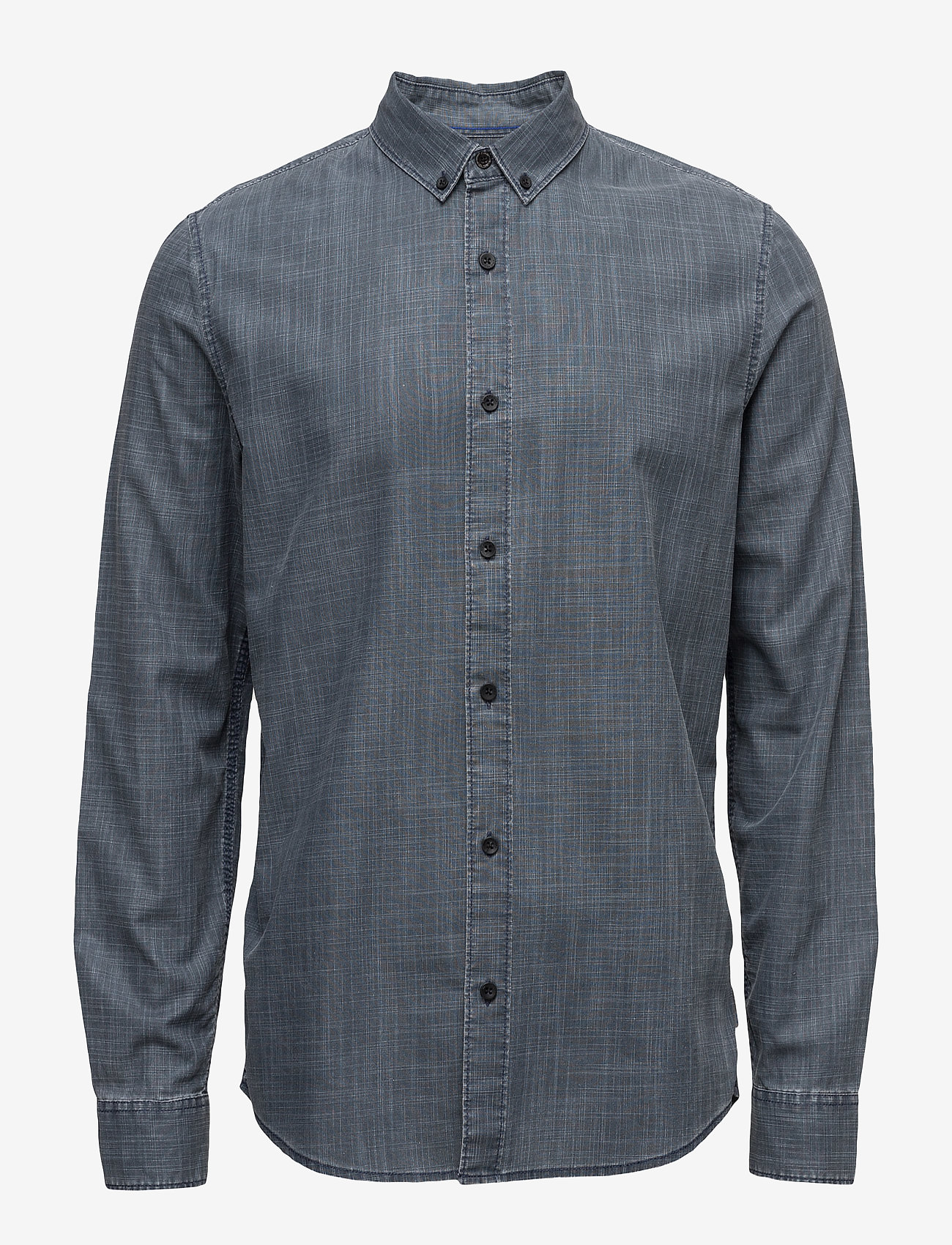 Calvin Klein Jeans - WILSHNER COATED SLUB SHIRT L/S - night sky - 0