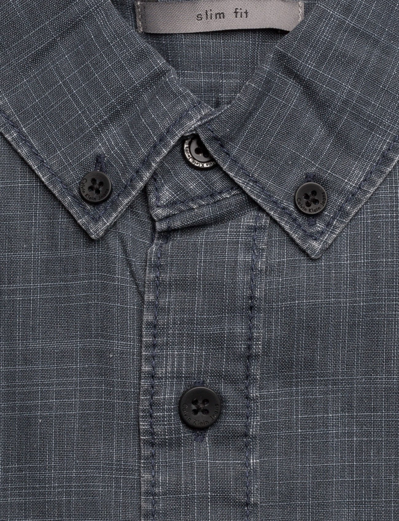 Calvin Klein Jeans - WILSHNER COATED SLUB SHIRT L/S - night sky - 2