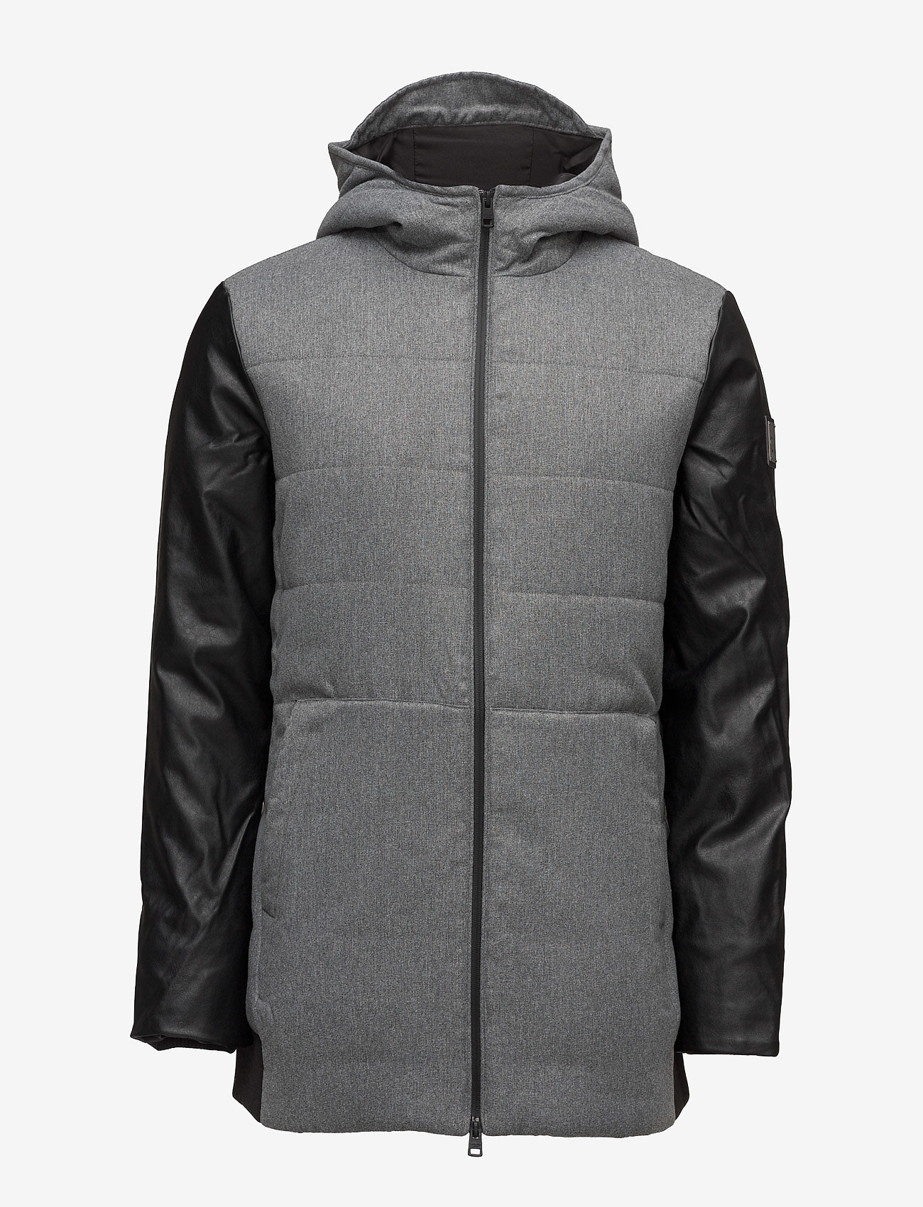 Calvin Klein Jeans - ONDUL HD MIX MEDIA PADDED JACKET - midgreyheather/ck black - 0