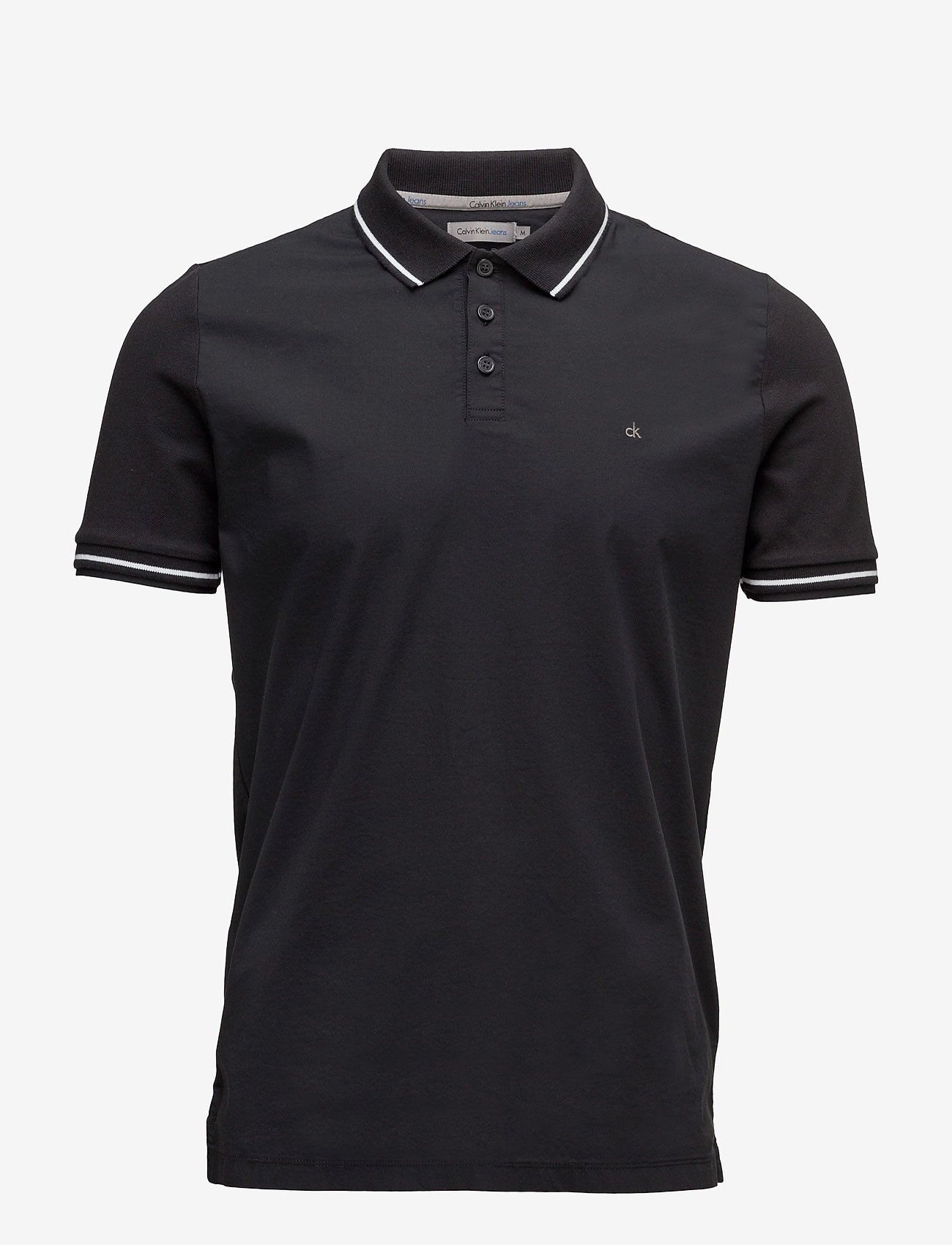 Calvin Klein Jeans - PELLIT POLO SS - ck black - 0