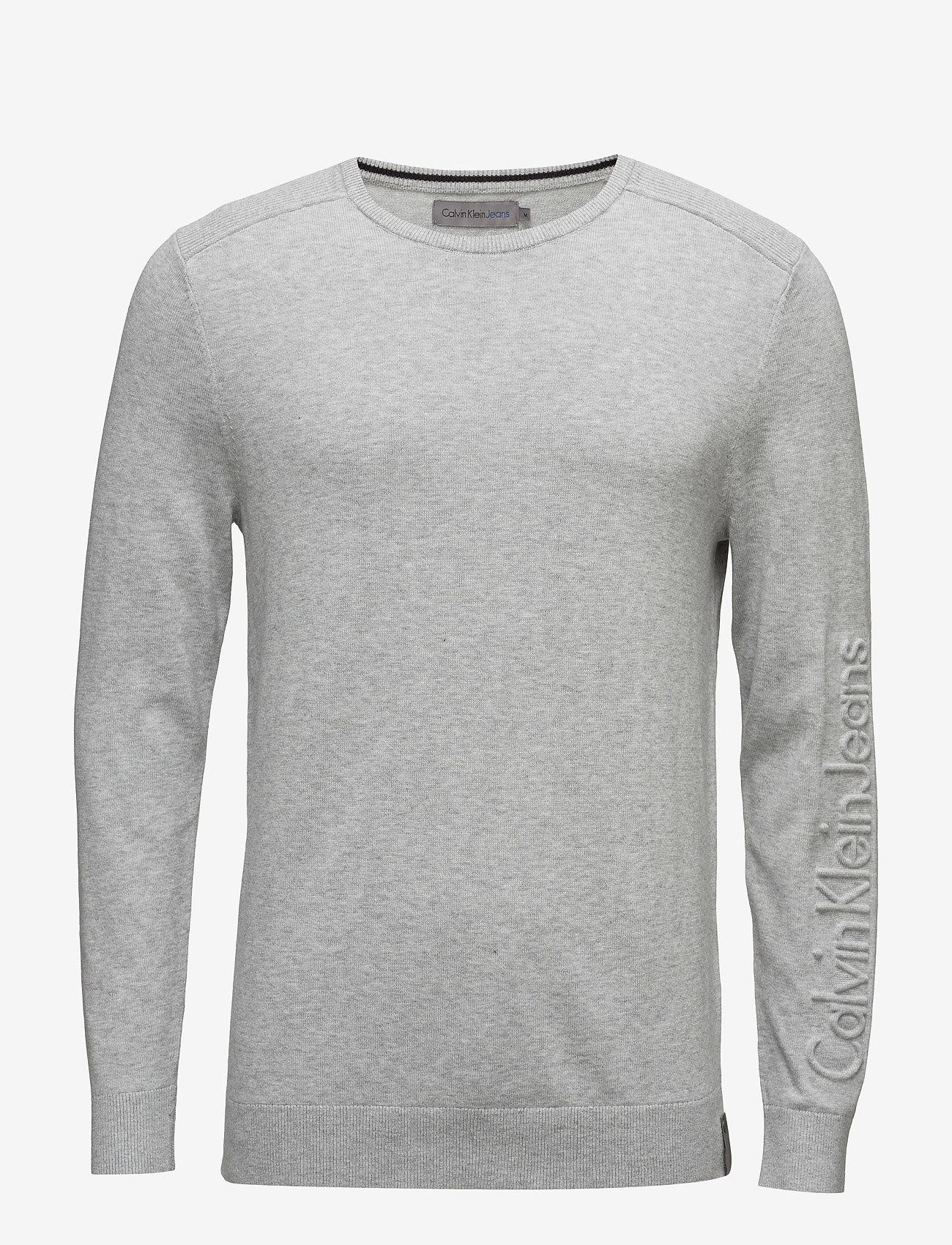 Calvin Klein Jeans - SALVON CN SWEATER LS - light grey heather - 0