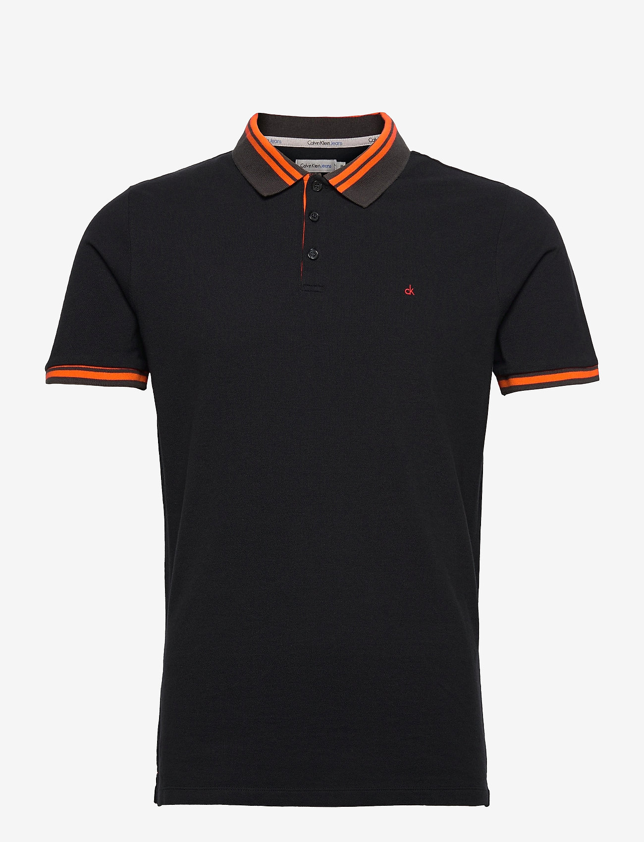 Calvin Klein Jeans - POBAS S/S POLO - ck black - 0