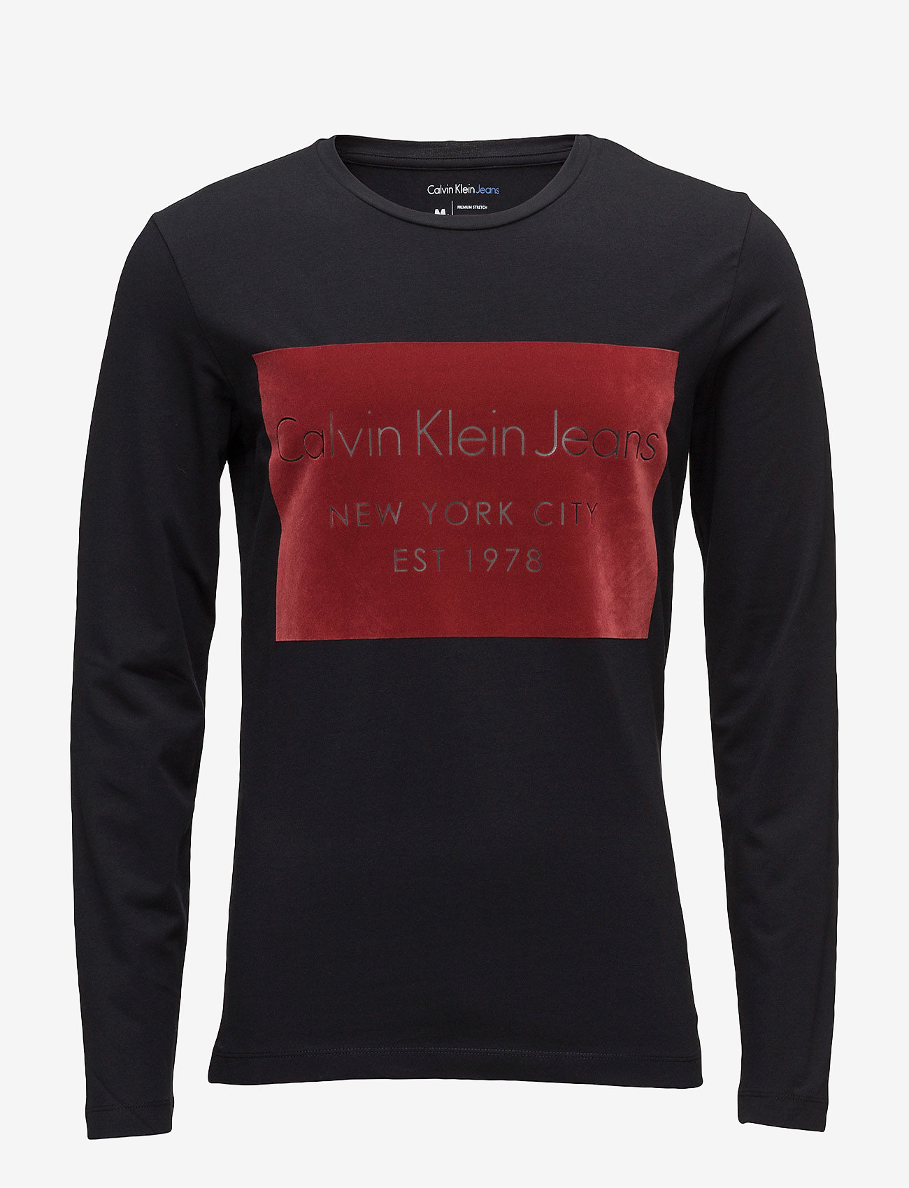 Calvin Klein Jeans - TAVID SLIMFIT CN TEE - ck black - 0