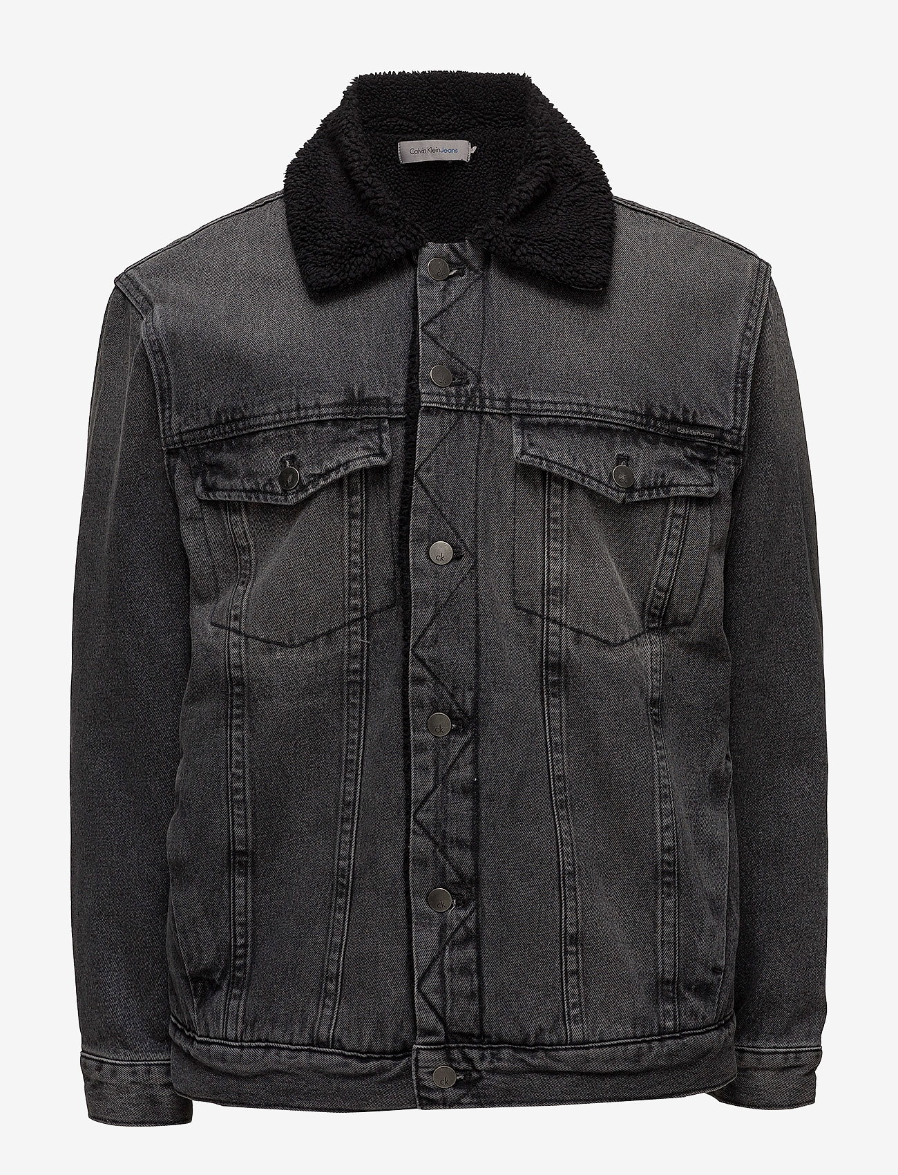 Calvin Klein Jeans - Sherpa trucker- Blac - black top rigid - 0