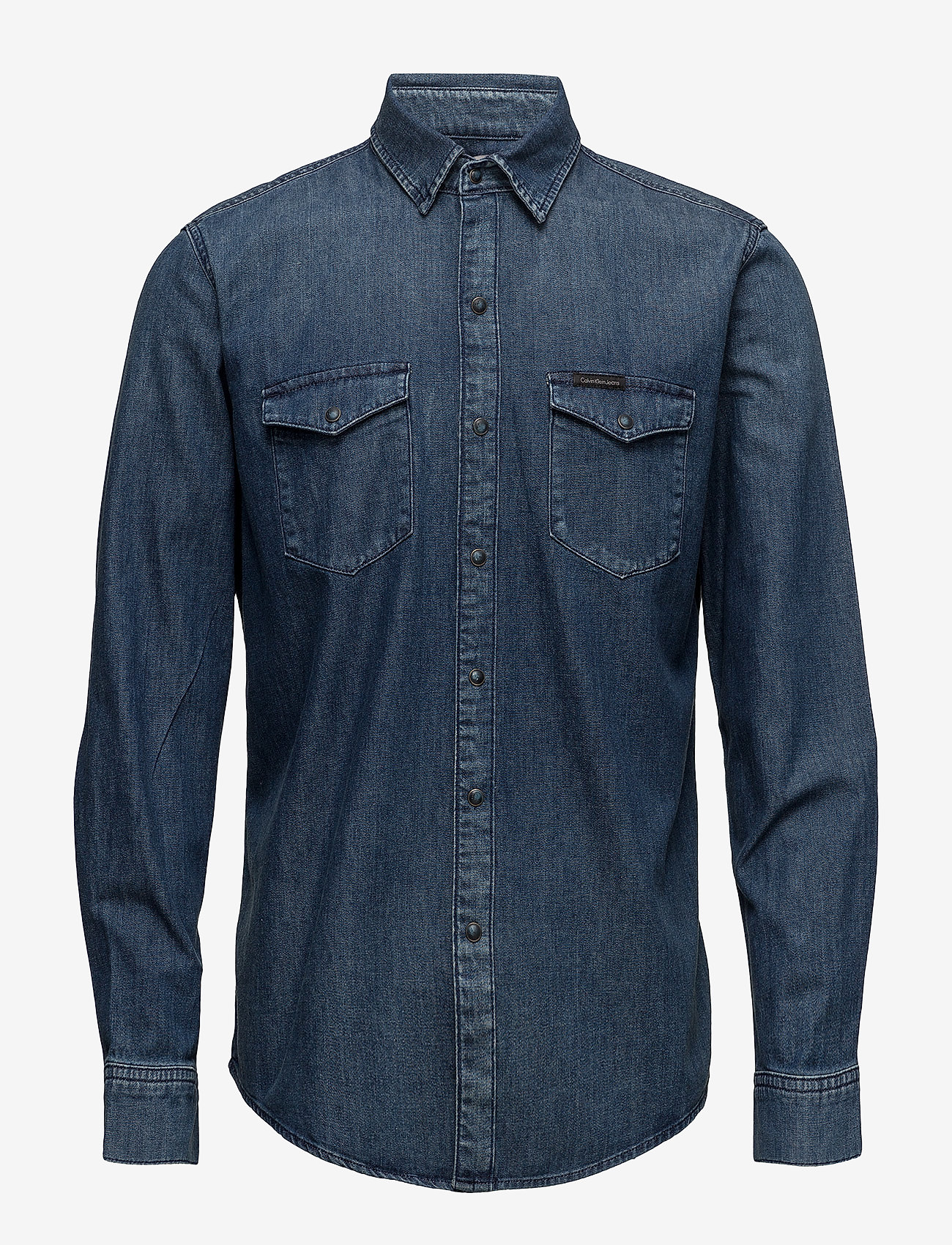 Calvin Klein Jeans - Classic Shirt - Slow Blue Mid - slow blue mid - 0