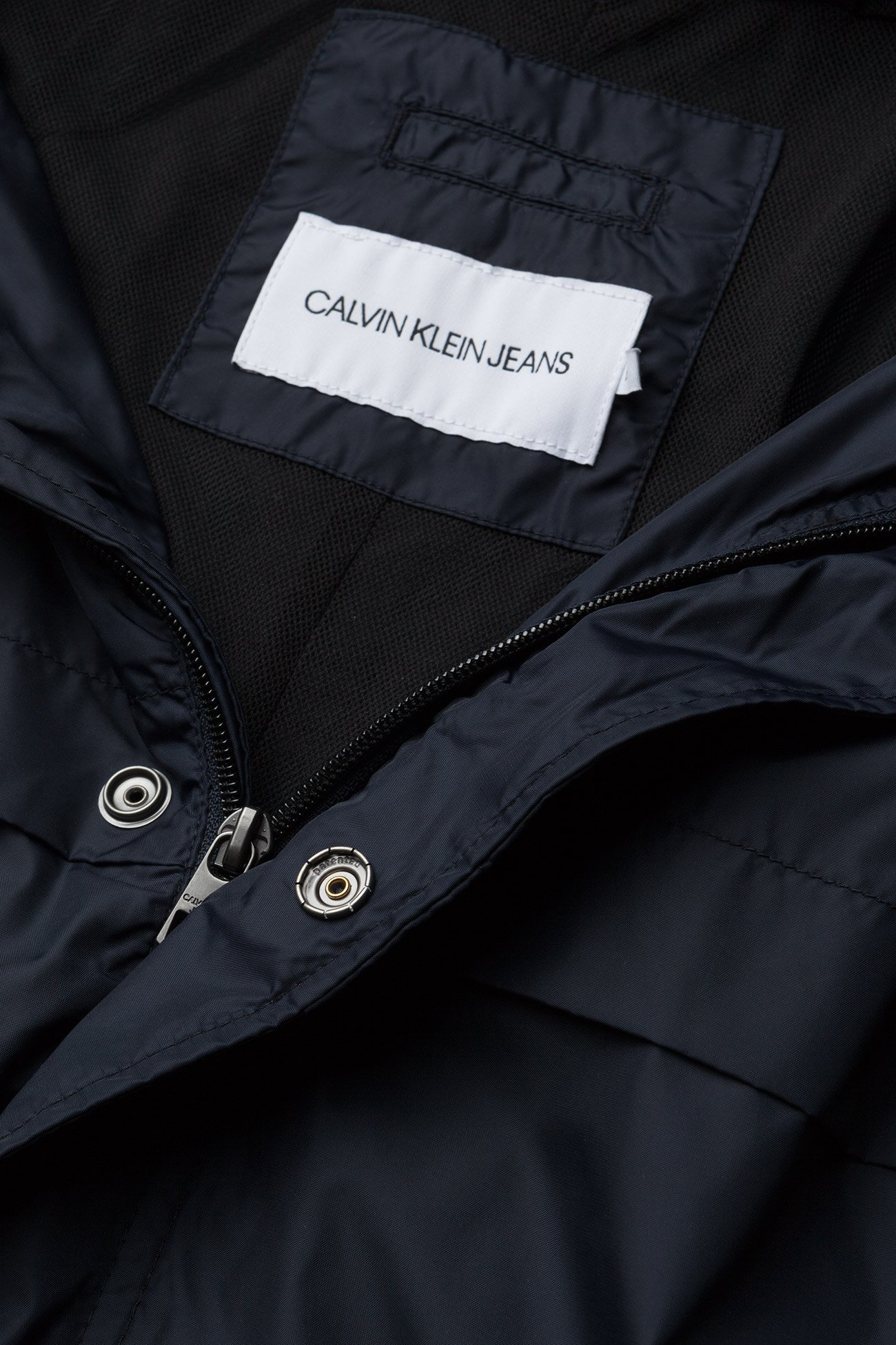 Calvin Klein Jeans - MID LENGTH HOODED NYLON PARKA - night sky - 2