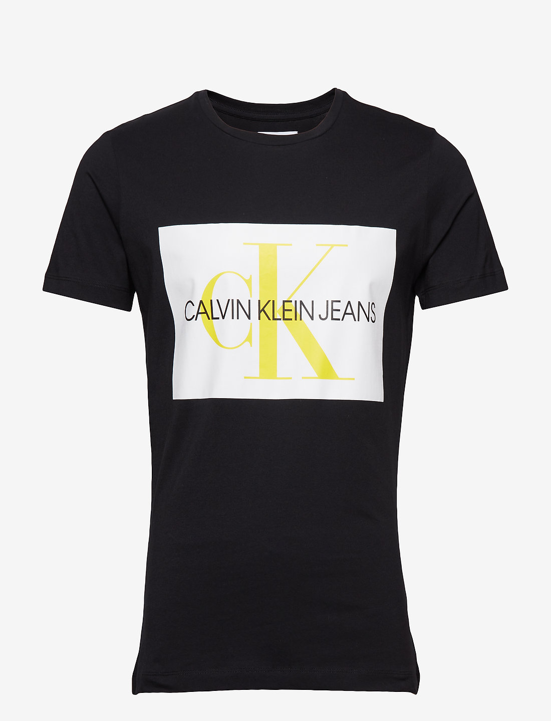 Calvin Klein Jeans Monogram Box Logo Sl T Shirts Boozt