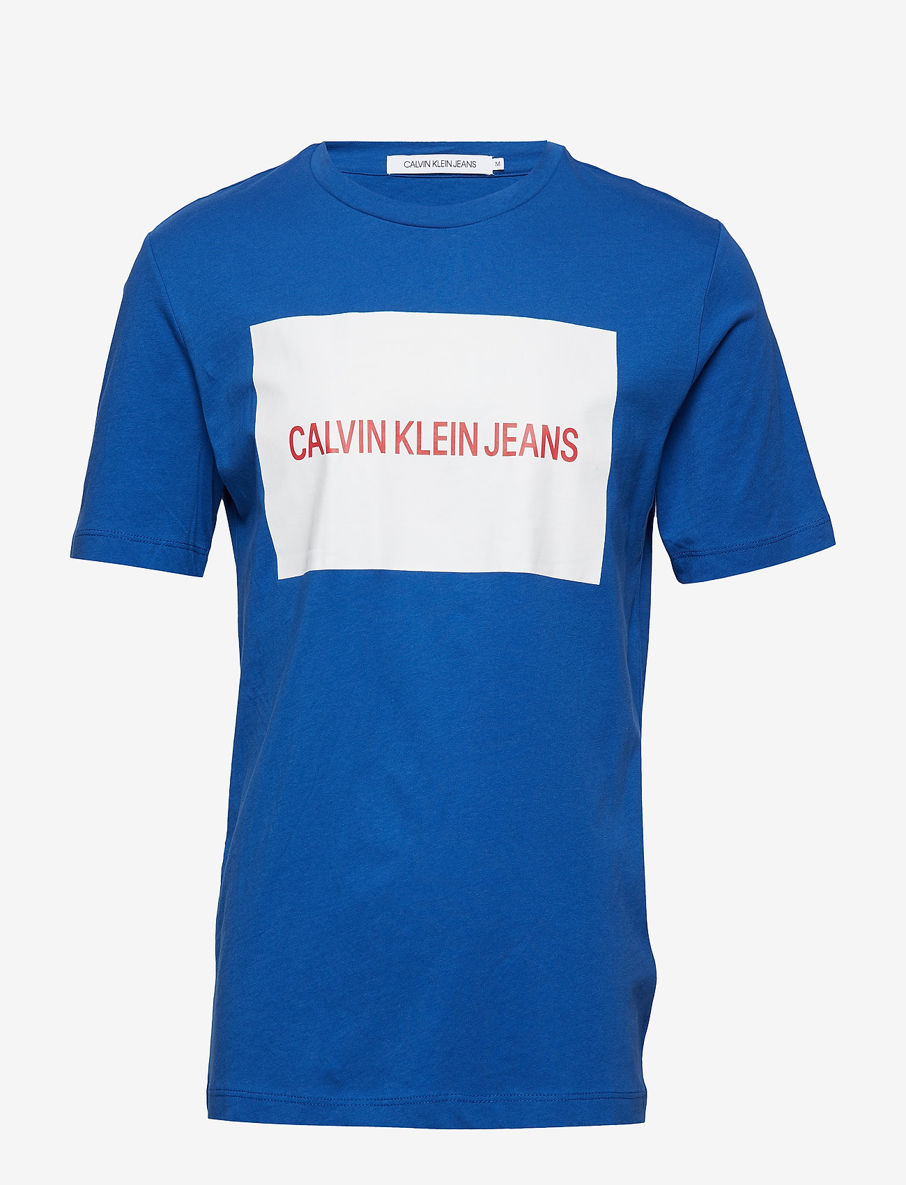 INSTITUTIONAL BOX LOGO TEE - NAUTICAL BLUE / WHITE