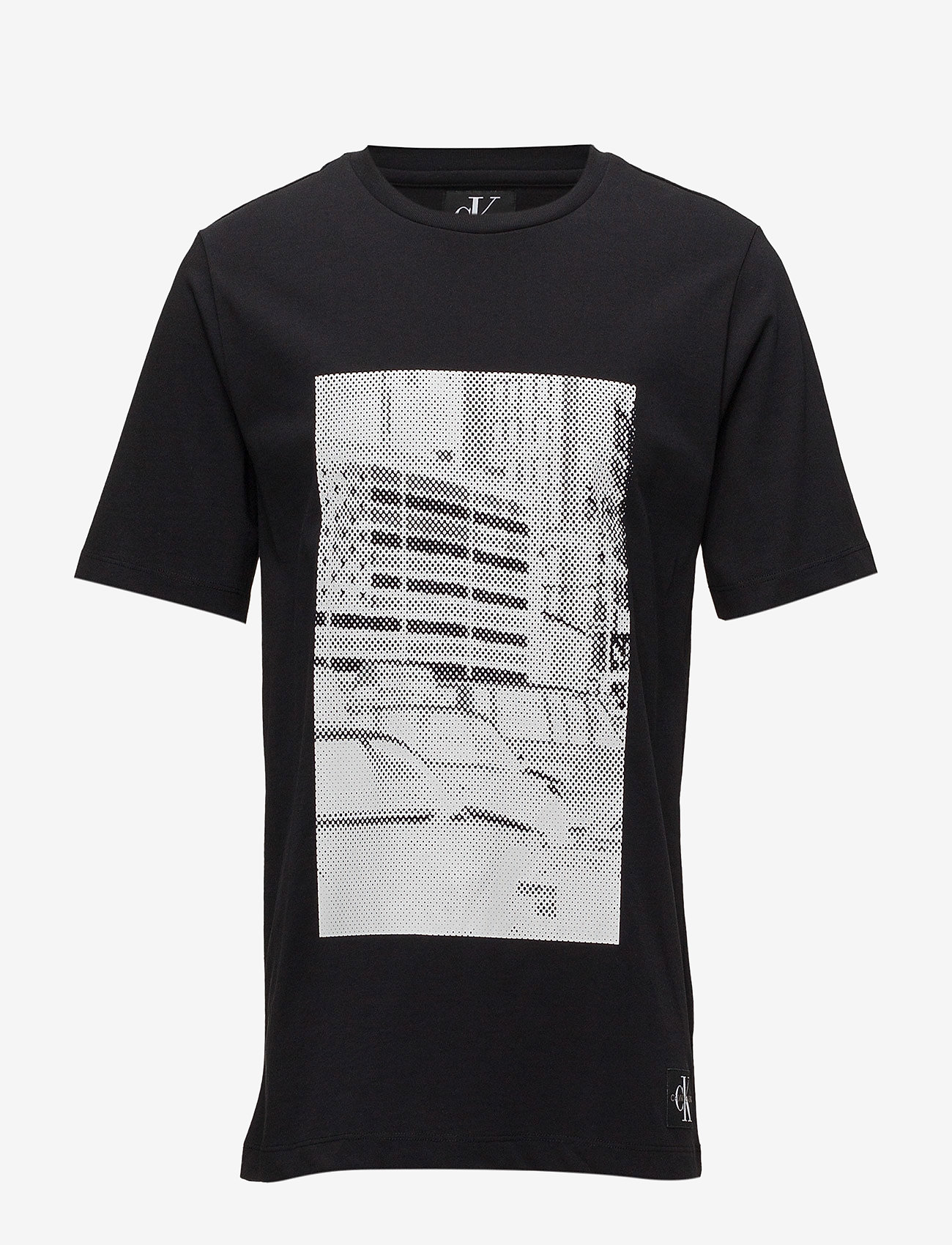 Calvin Klein Jeans - PIXELATED GRAPHIC REGULAR TEE - ck black/ bright white - 0