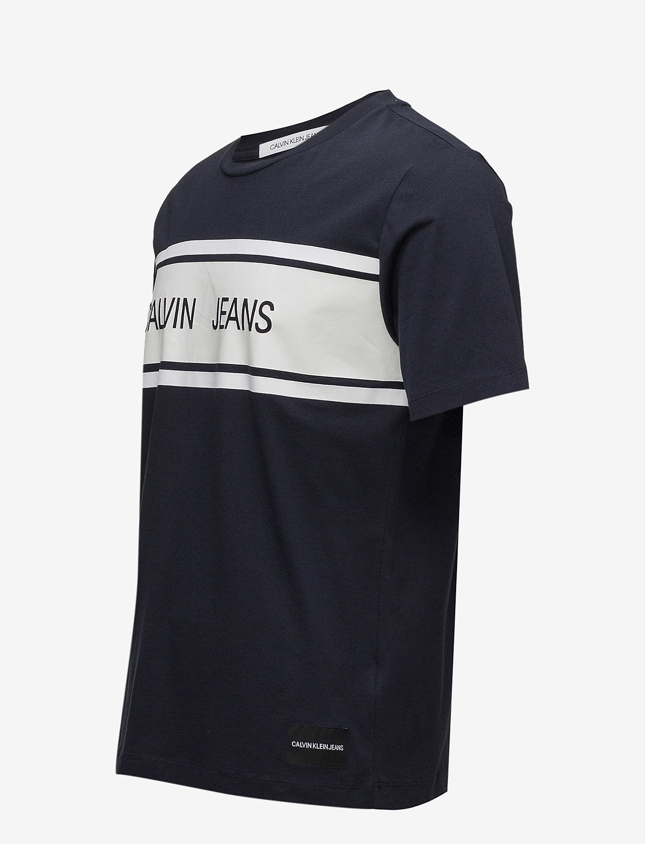 Calvin Klein Jeans - CALVIN JEANS STRIPE REGULAR TEE - night sky/white - 2