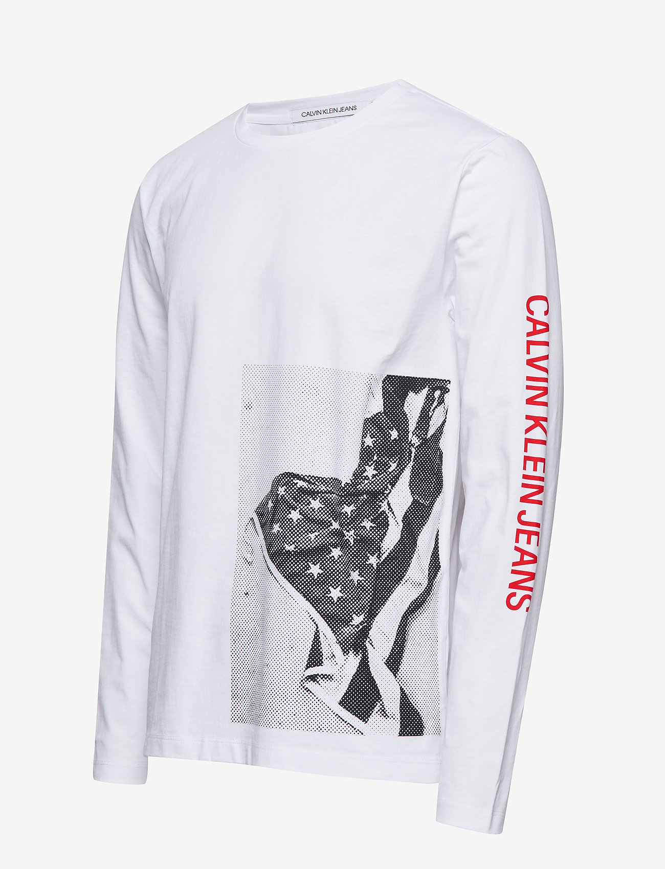 Calvin Klein Jeans - GRAPHIC SIDE FLAG LS - bright white - 2