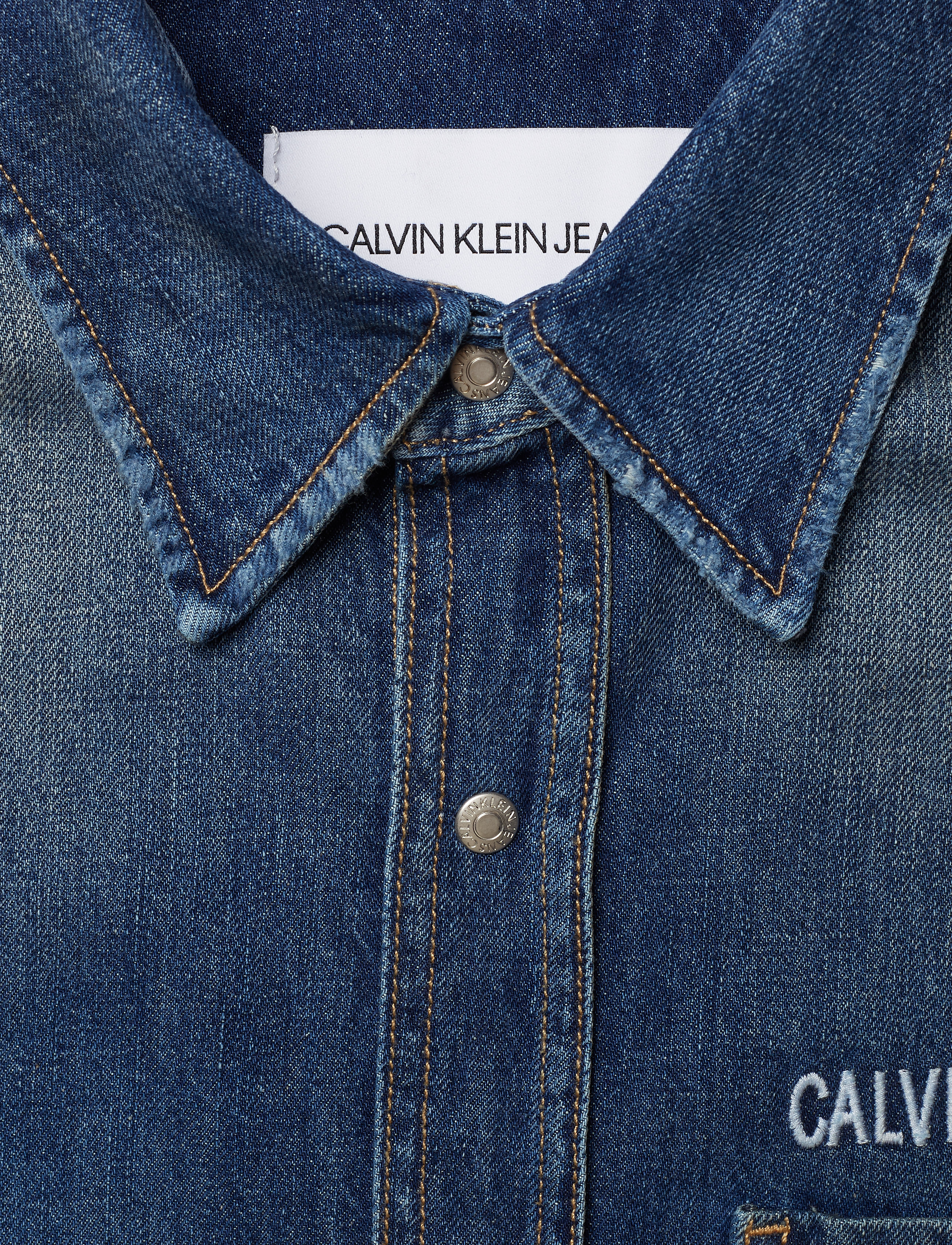 Calvin Klein Jeans - 1 PKT UTILITY SHIRT, - flounder block - 2