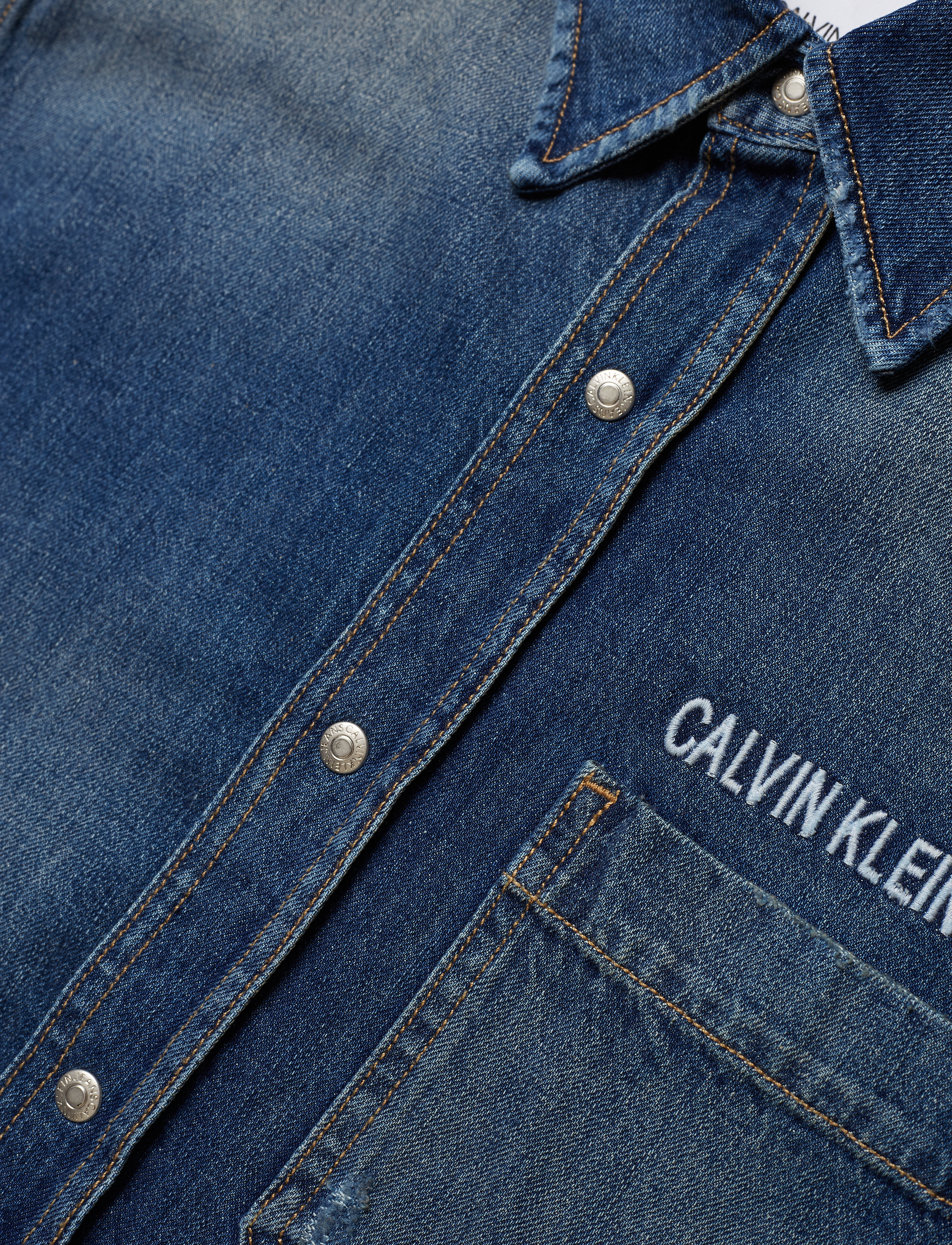 Calvin Klein Jeans - 1 PKT UTILITY SHIRT, - flounder block - 3