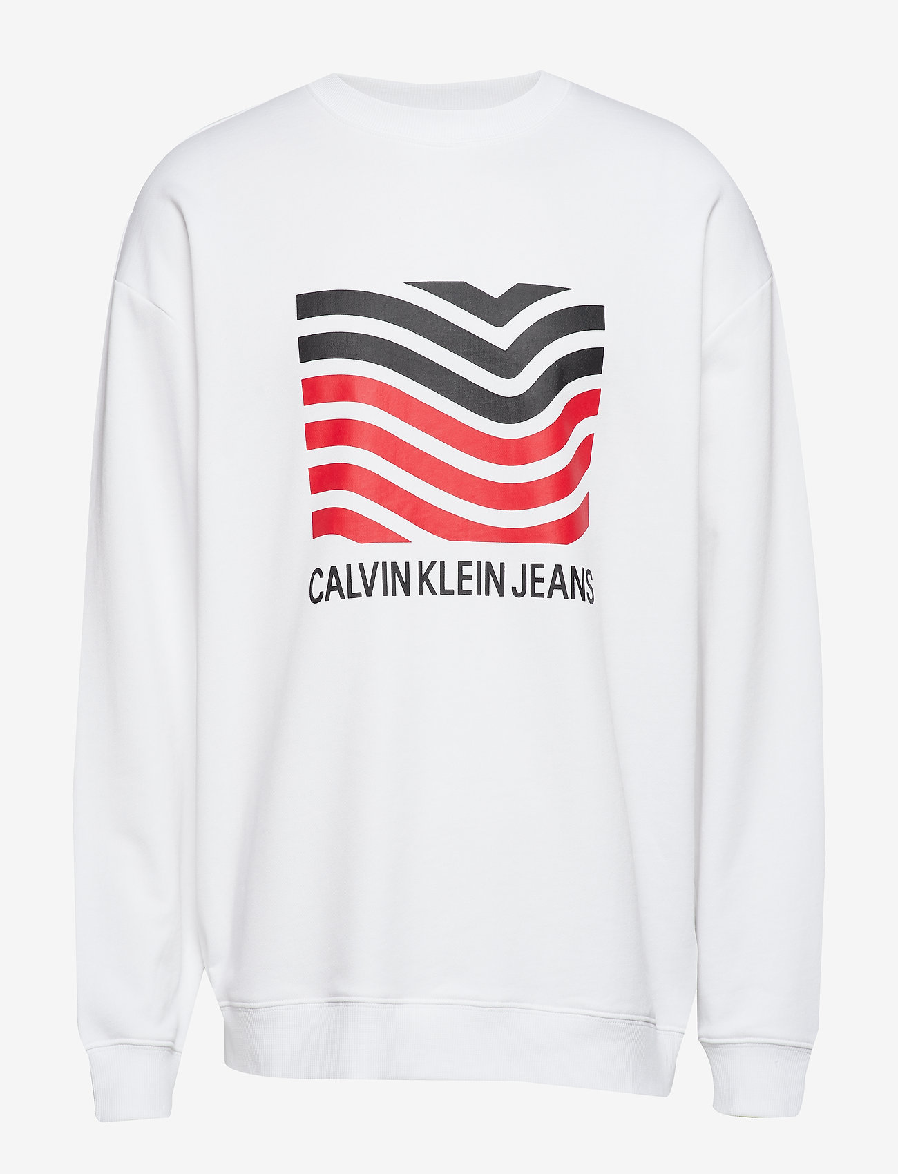 Calvin Klein Jeans - MODERNIST WAVE CREW, - bright white - 0