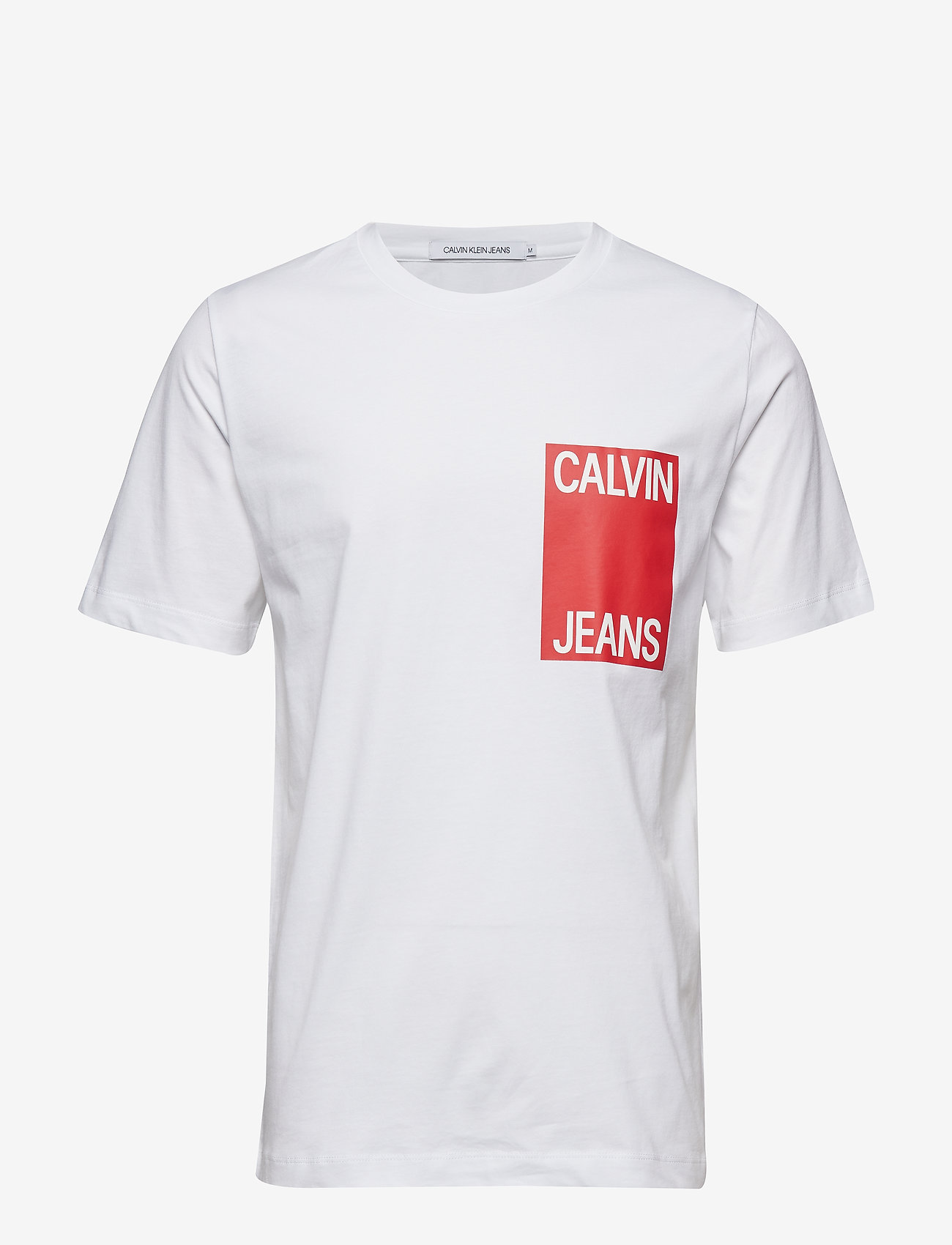 Calvin Klein Jeans - CALVIN JEANS BOX CHEST REG SS - bright white/racing red - 0