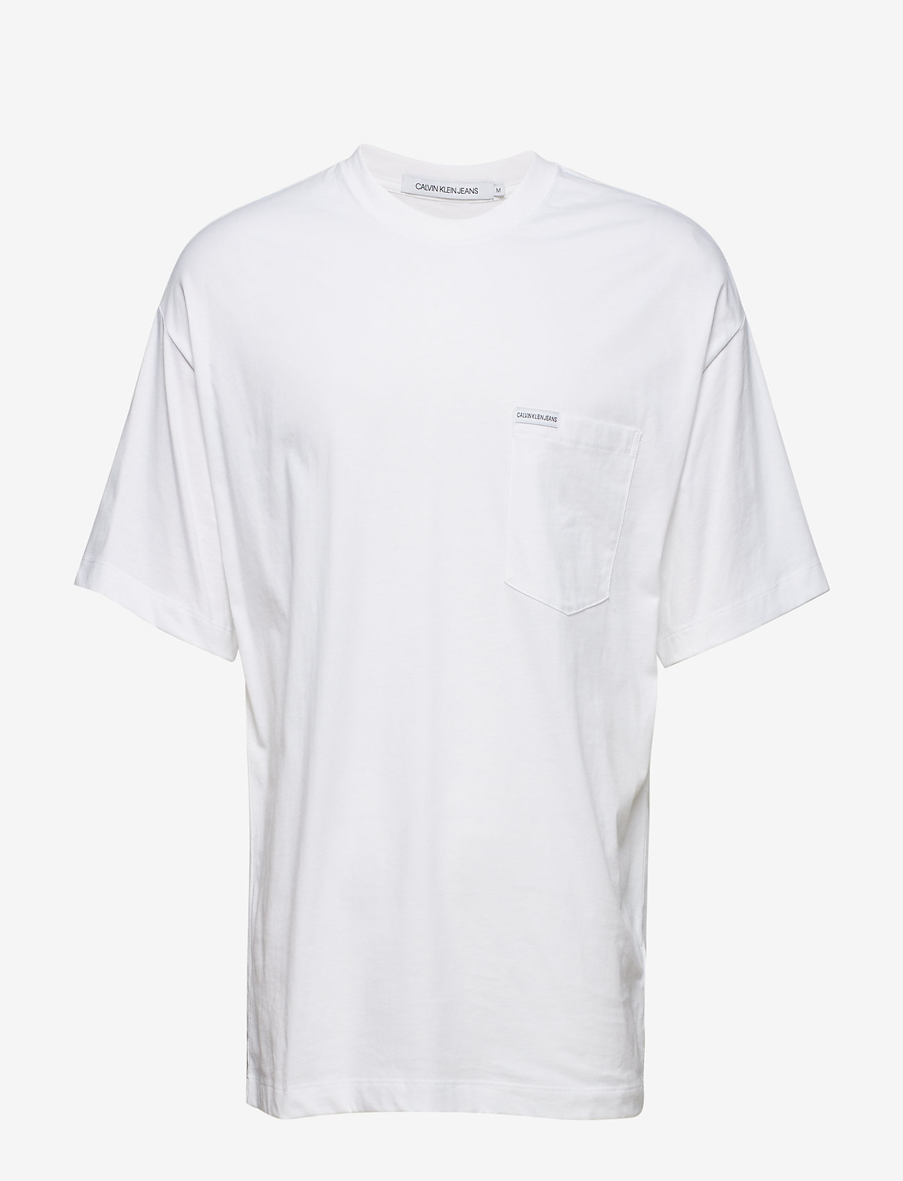Calvin Klein Jeans - NEW RELAXED POCKET TEE - bright white - 0
