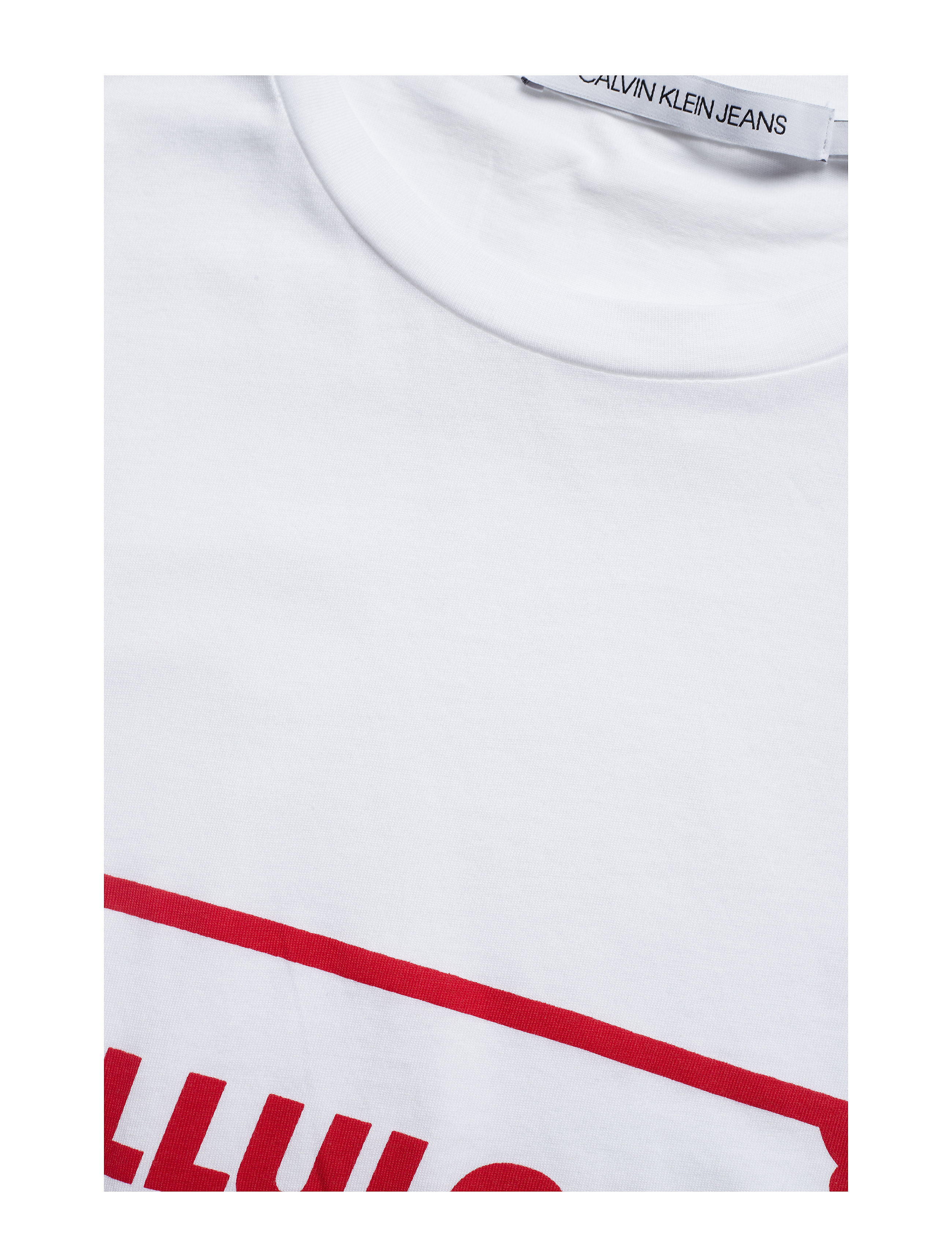 Calvin Klein Jeans - AMERICANA SLOGAN REG SS TEE - bright white - 2