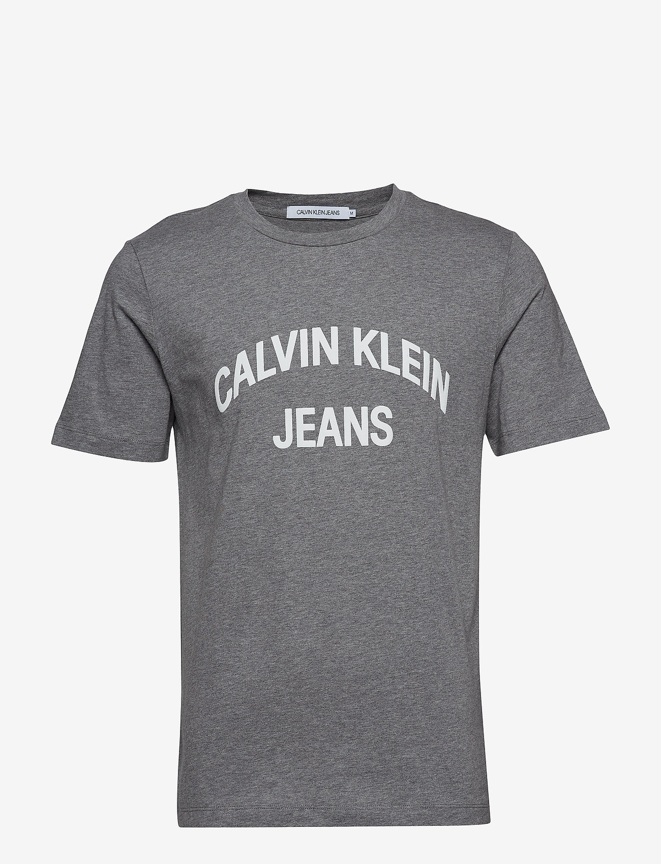 Calvin Klein Jeans - INSTIT CURVED VARSIT - grey heather - 0