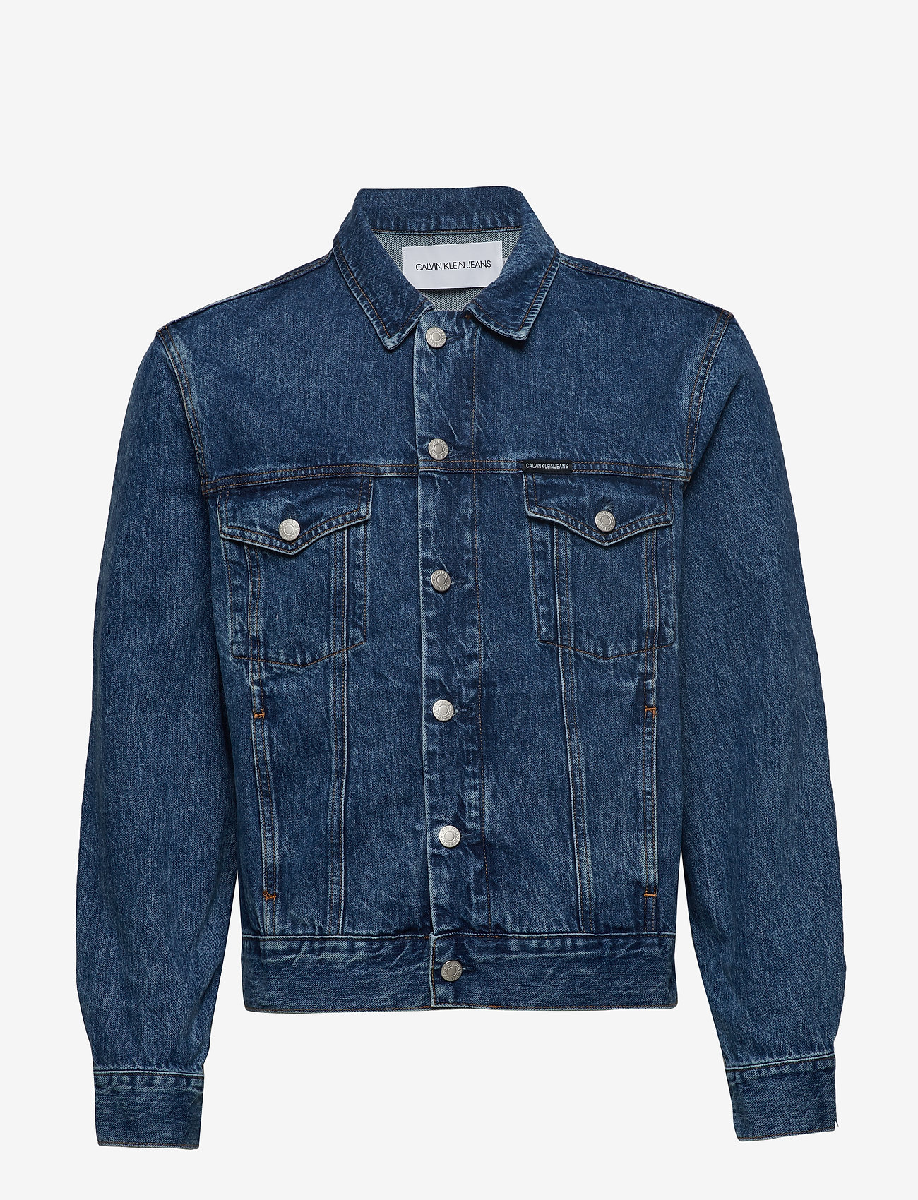 Calvin Klein Jeans - MODERN CLASSIC TRUCKER - mid stone- embroidered mountai - 0