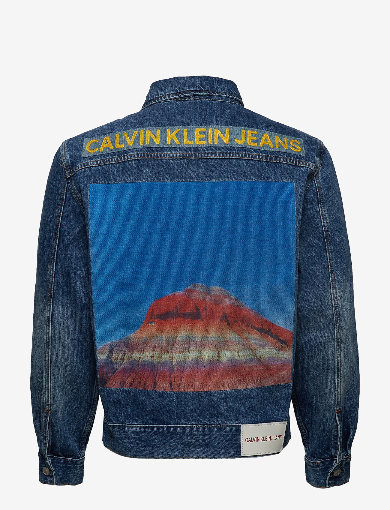 Calvin Klein Jeans - MODERN CLASSIC TRUCKER - mid stone- embroidered mountai - 1
