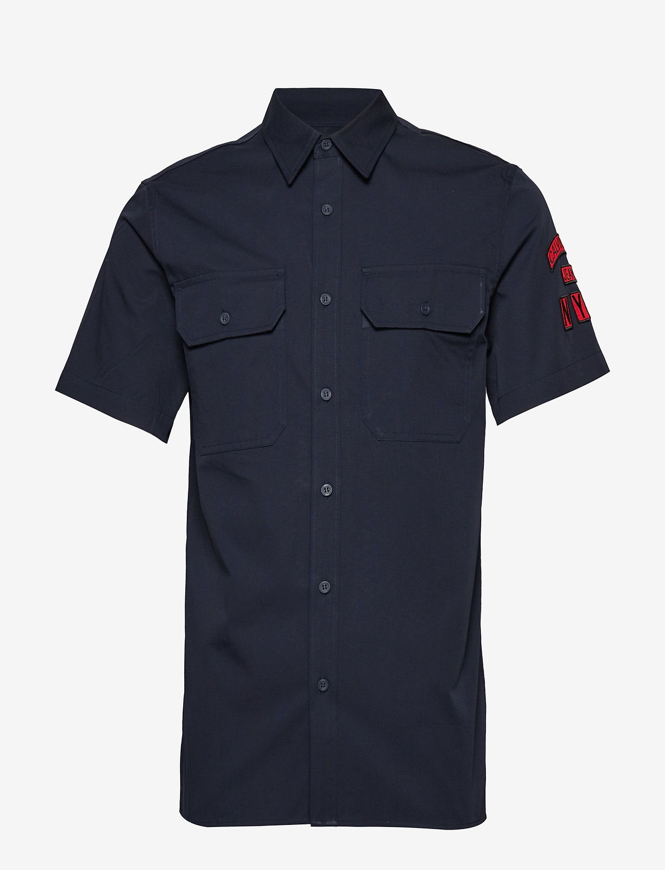 Calvin Klein Jeans - BOYSCOUT SLEEVE POPLIN REG S/S - night sky - 0