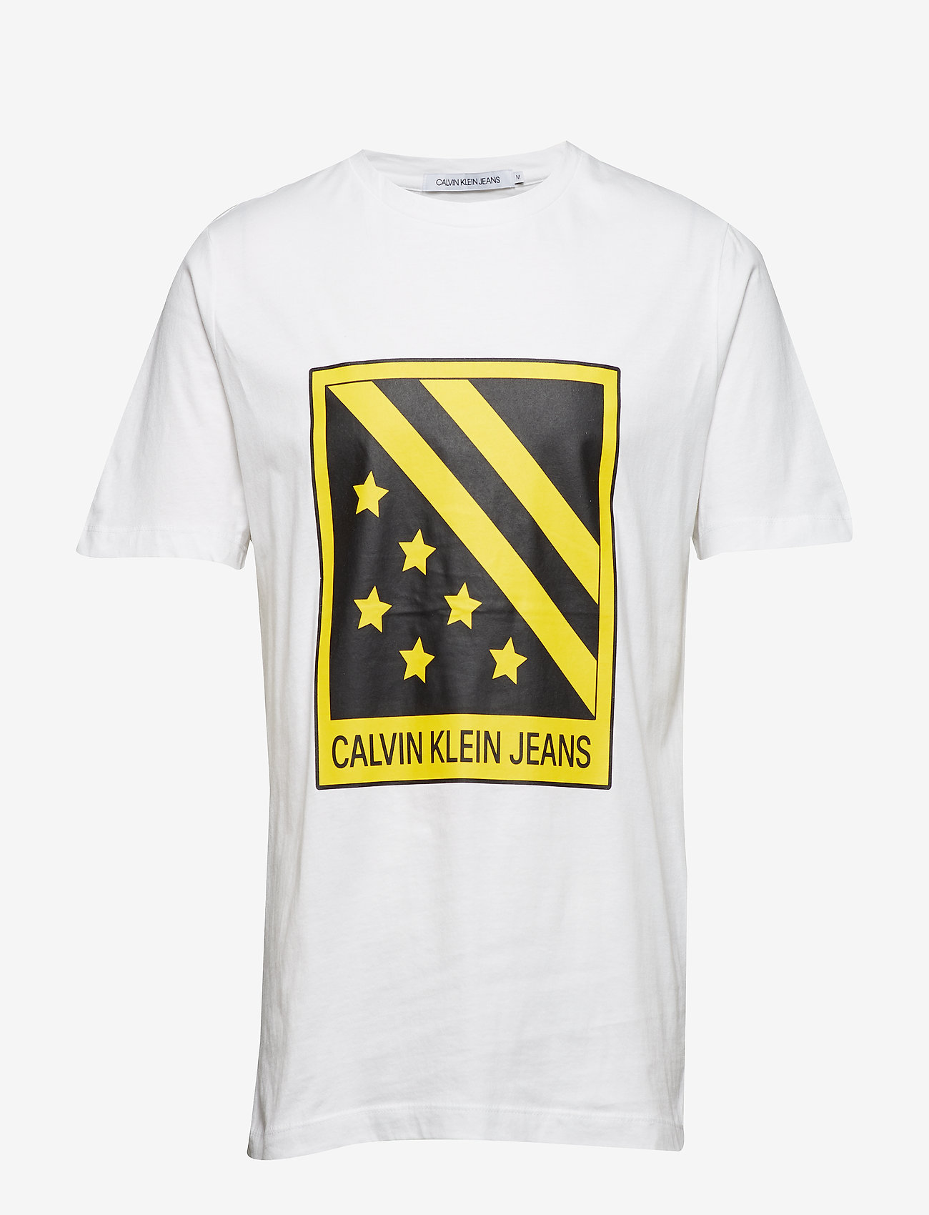 Calvin Klein Jeans - BIG BADGE FRONT SS TEE - bright white - 0