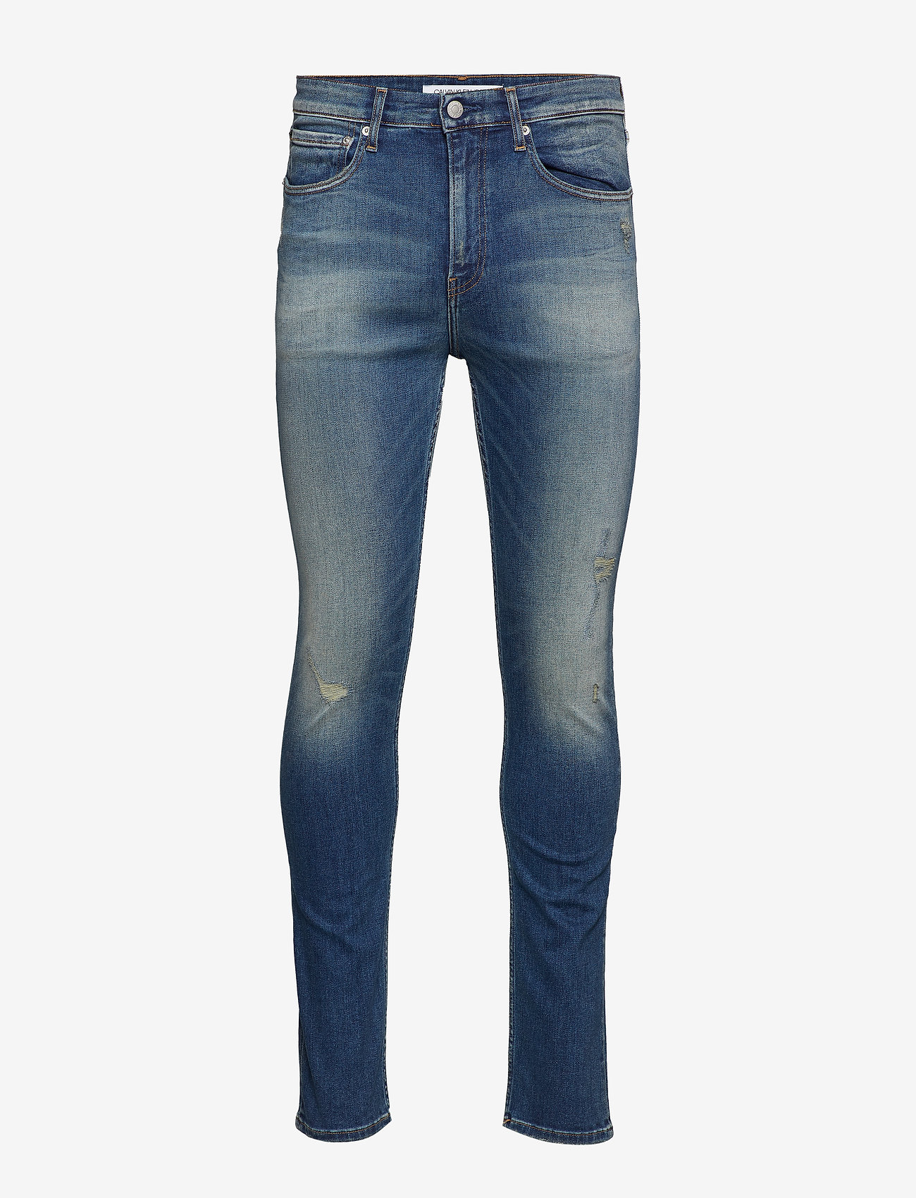 Calvin Klein Jeans - CKJ 016 SKINNY - aa021 mid blue dstr - 0