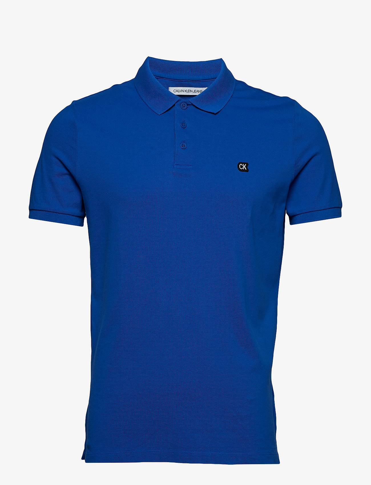Calvin Klein Jeans - CK LOGO PIQUE SLIM POLO - nautical blue - 0