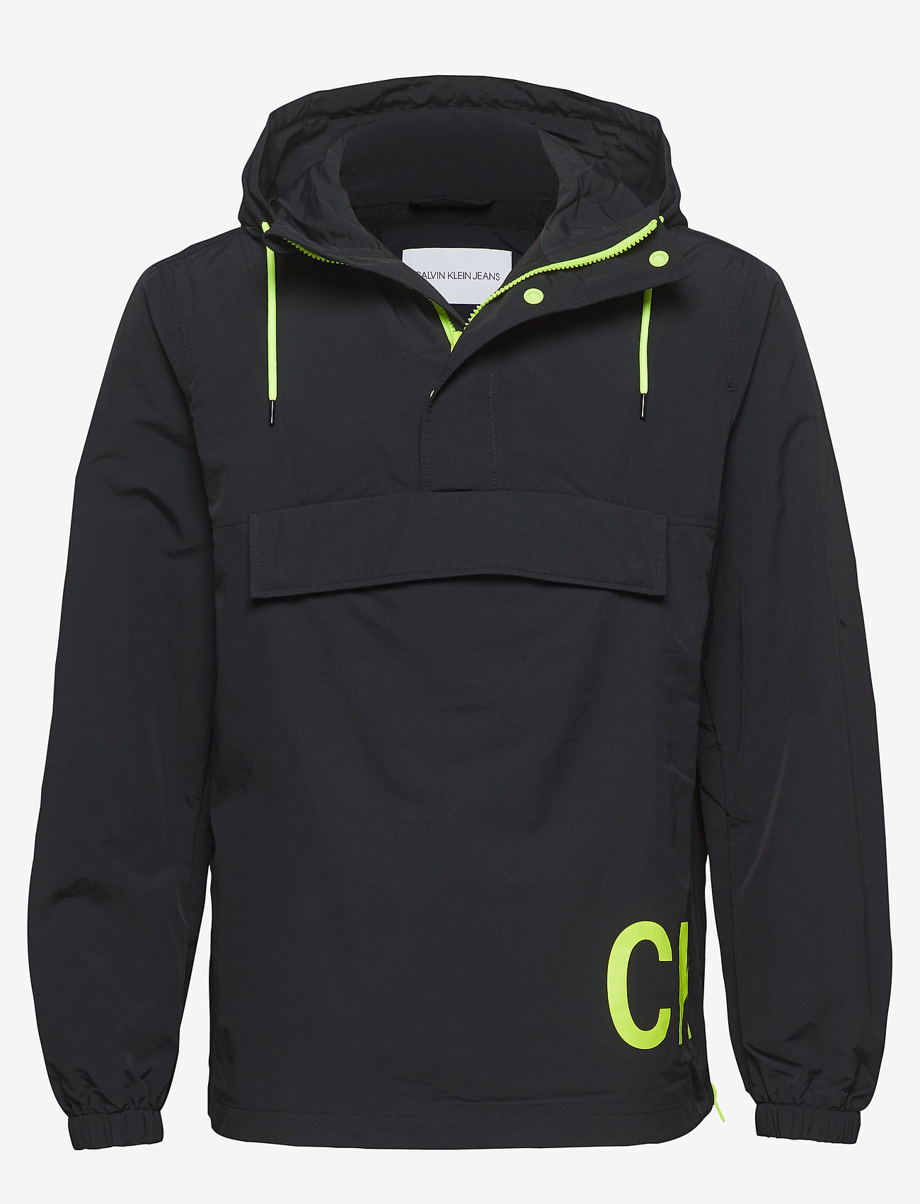Calvin Klein Jeans - STATEMENT LOGO POPOV - ck black / safety yellow - 0