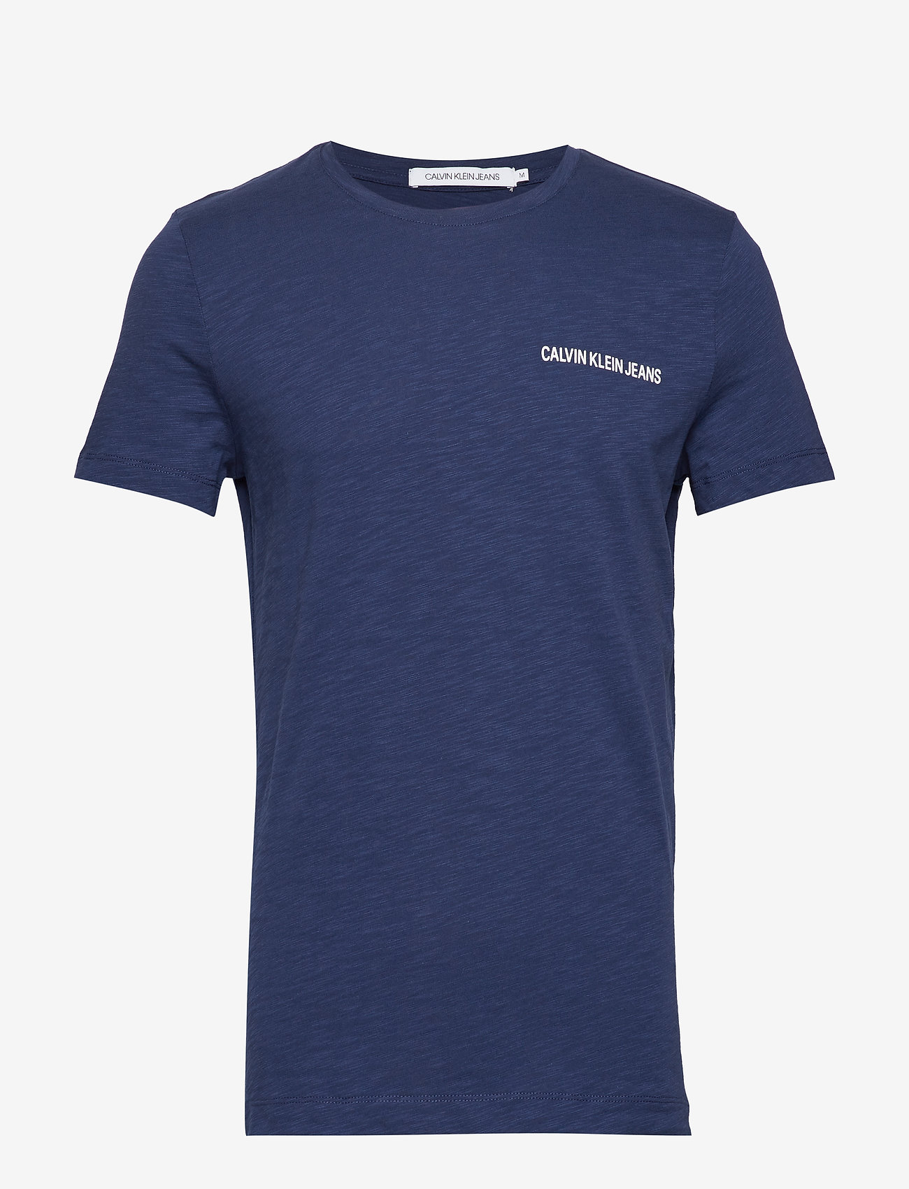 Calvin Klein Jeans - CHEST INSTIT SLUB SLIM SS - medieval blue / bright white - 0