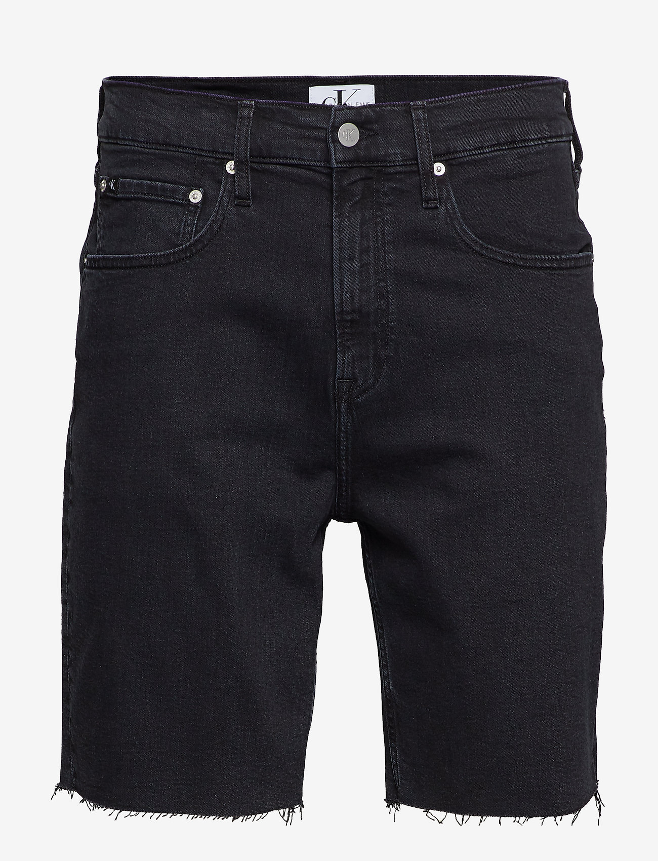 Calvin Klein Jeans - STRAIGHT SHORT - iconic black stone cmf - 0