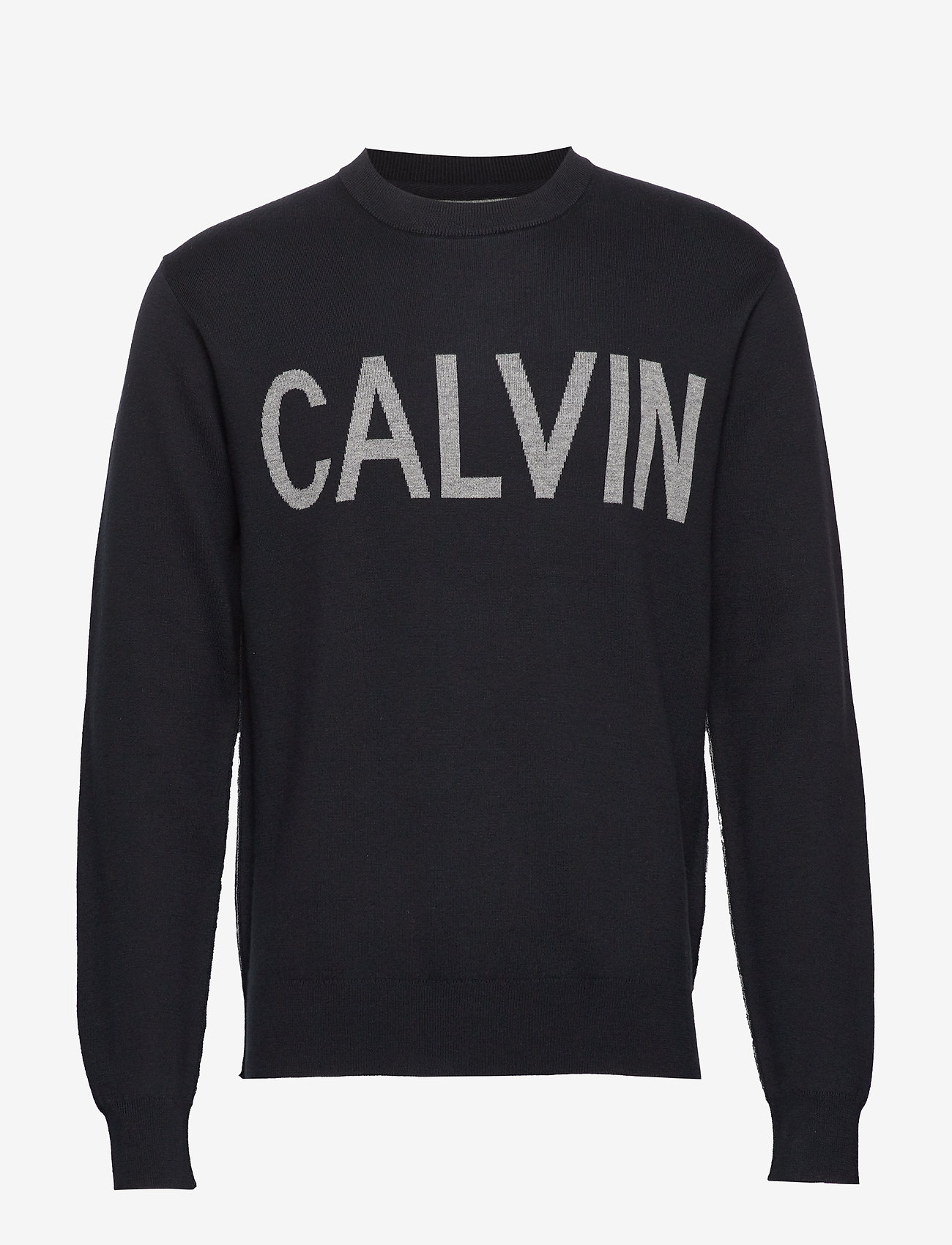 Calvin Klein Jeans - CALVIN CN SWEATER - ck black / grey - 0